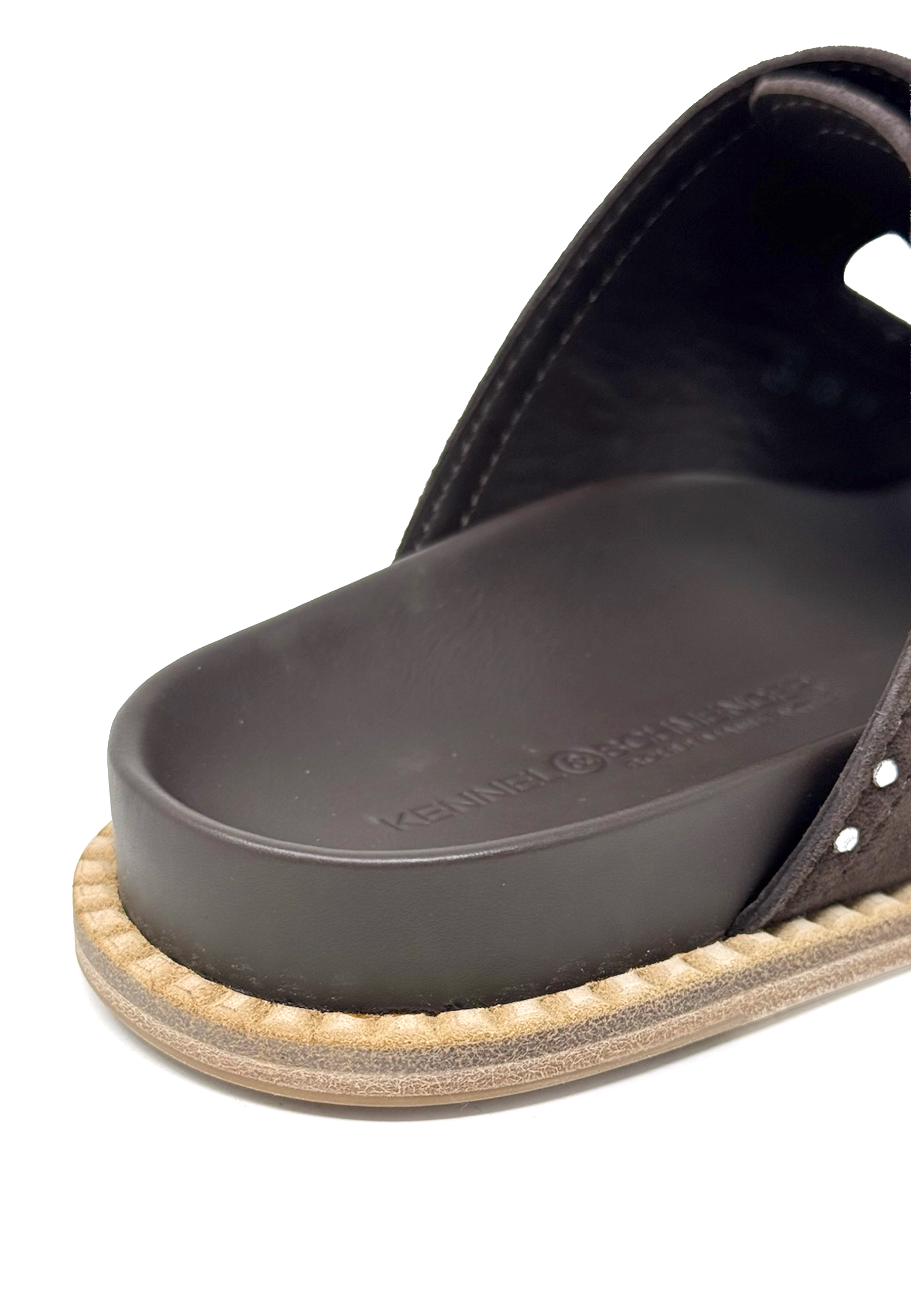 Mimi Pantolette | Pepe Silver Crystal Suede