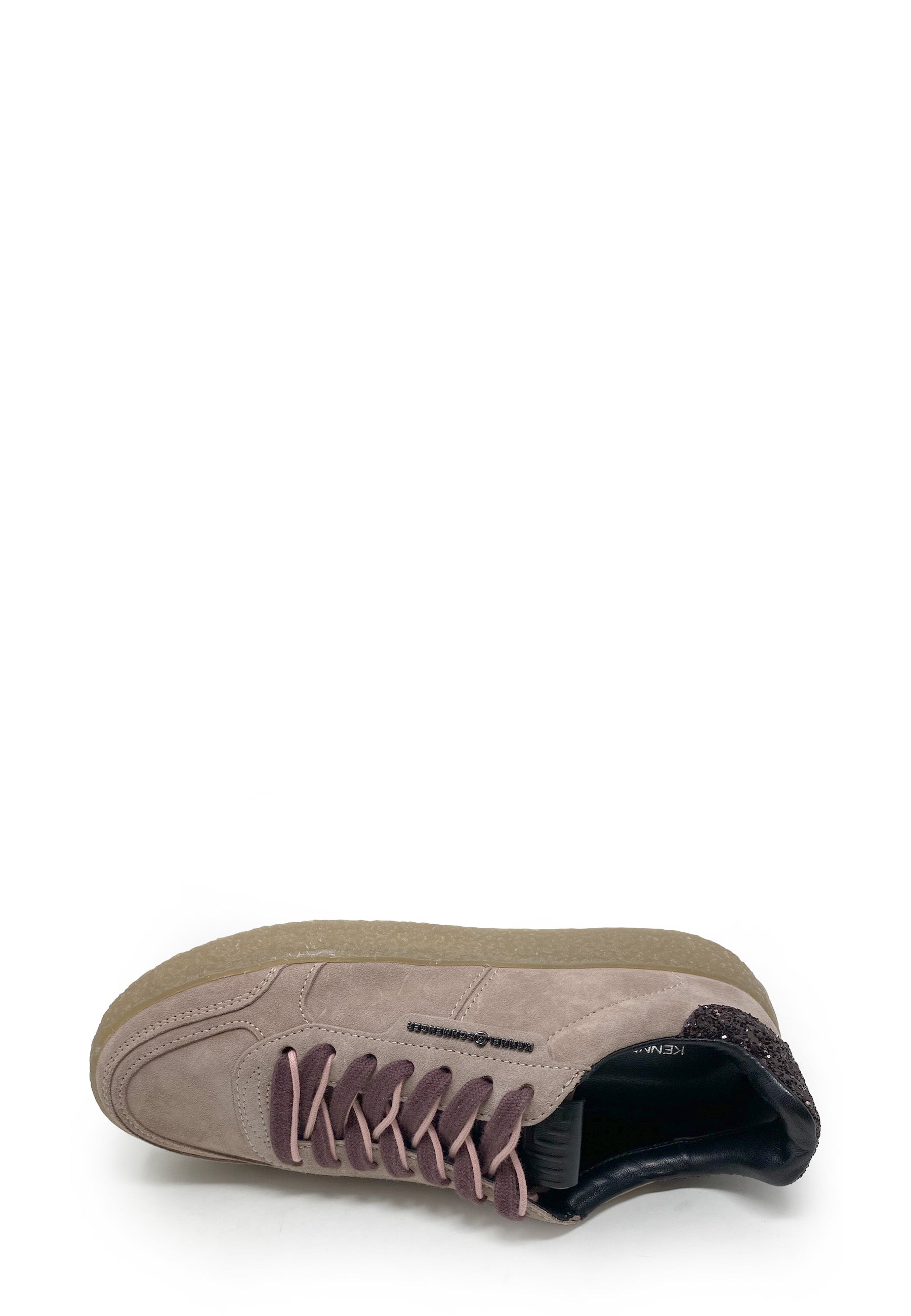 Pit Sneaker | Old Rose Black Suede