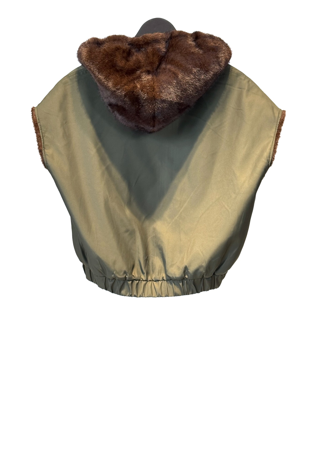 Zoey Reversible Weste | Olive Brown