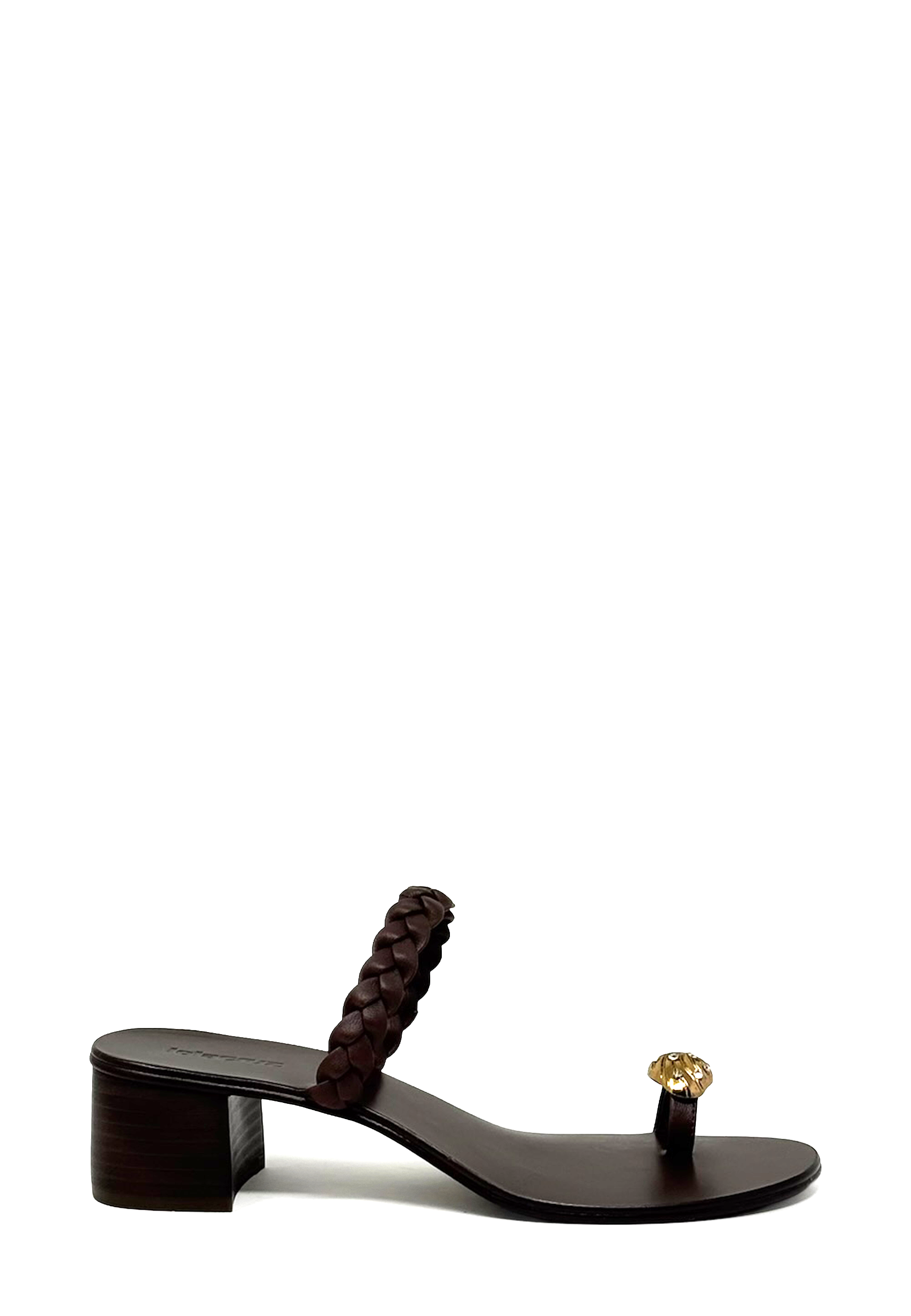 080Z14BK Heel Pantolette | Marron