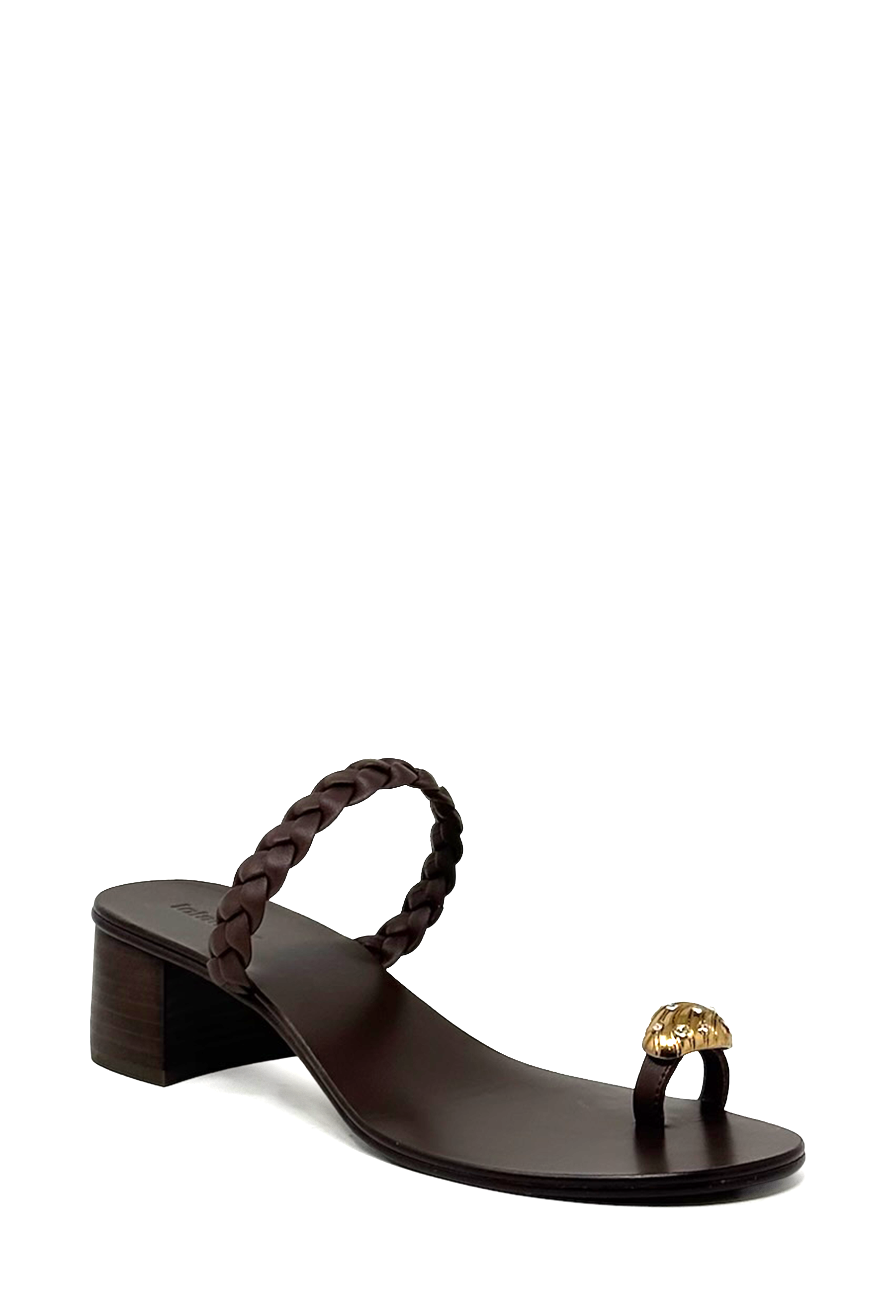 080Z14BK Heel Pantolette | Marron