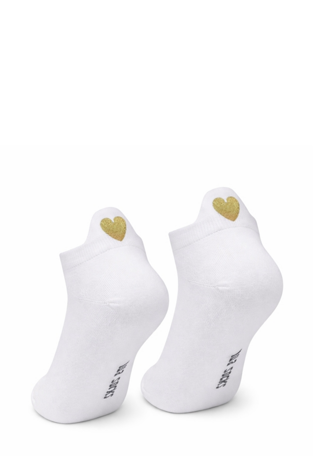 Heart Sneakersocke | White Gold