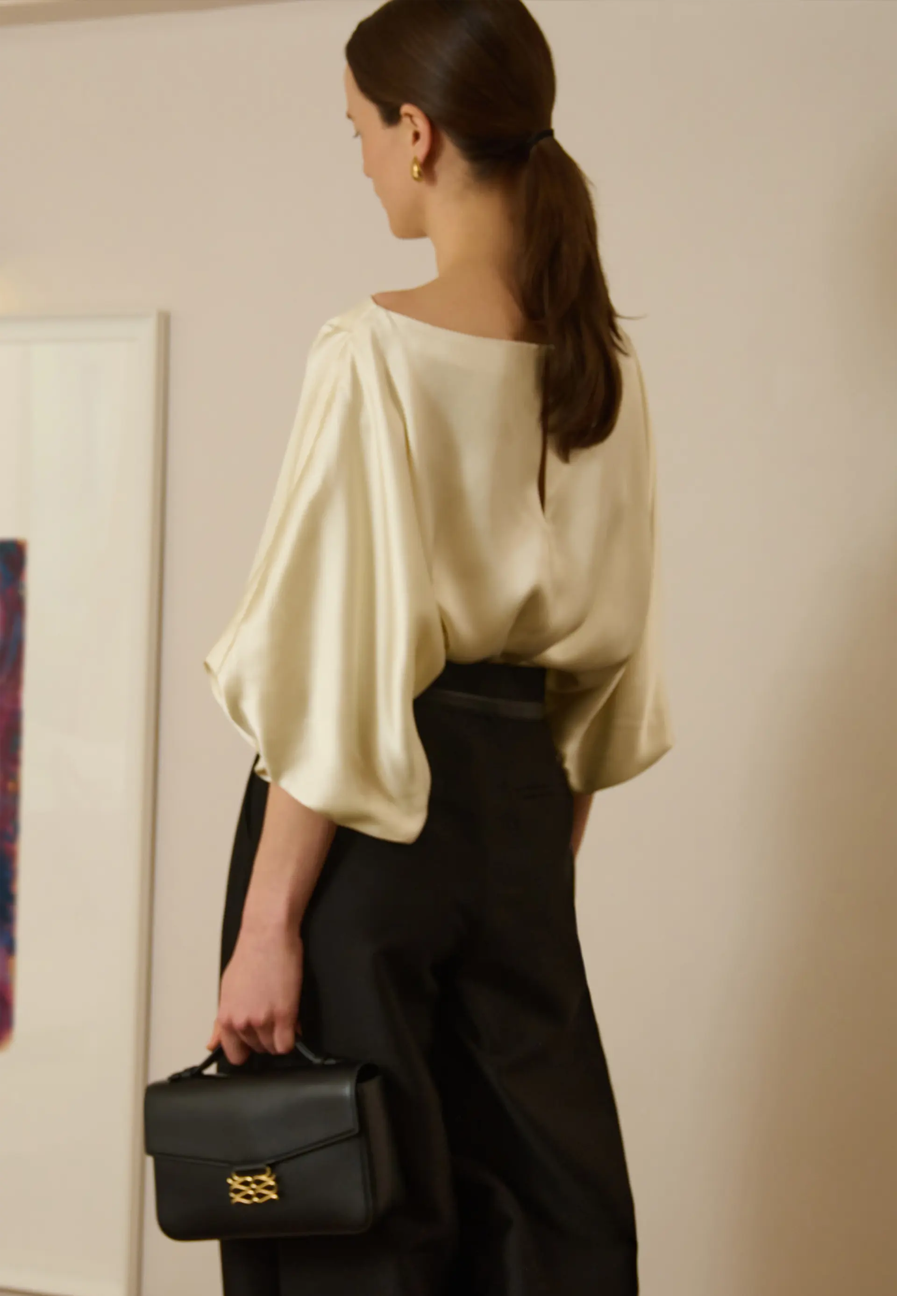 Havanna Puff Sleeve Bluse | Pearl