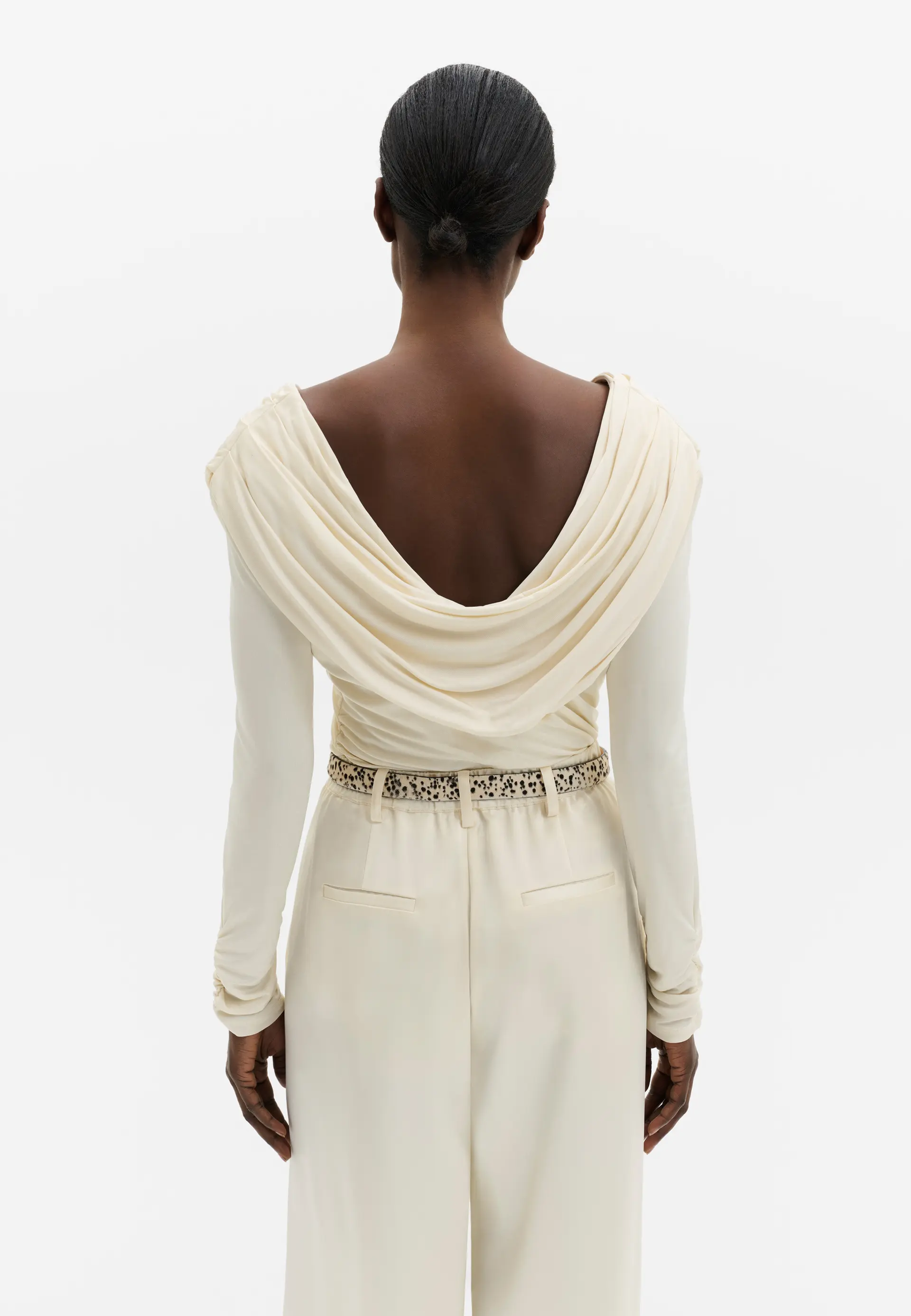 Signe Cowl Neck Longsleeve | Pearl