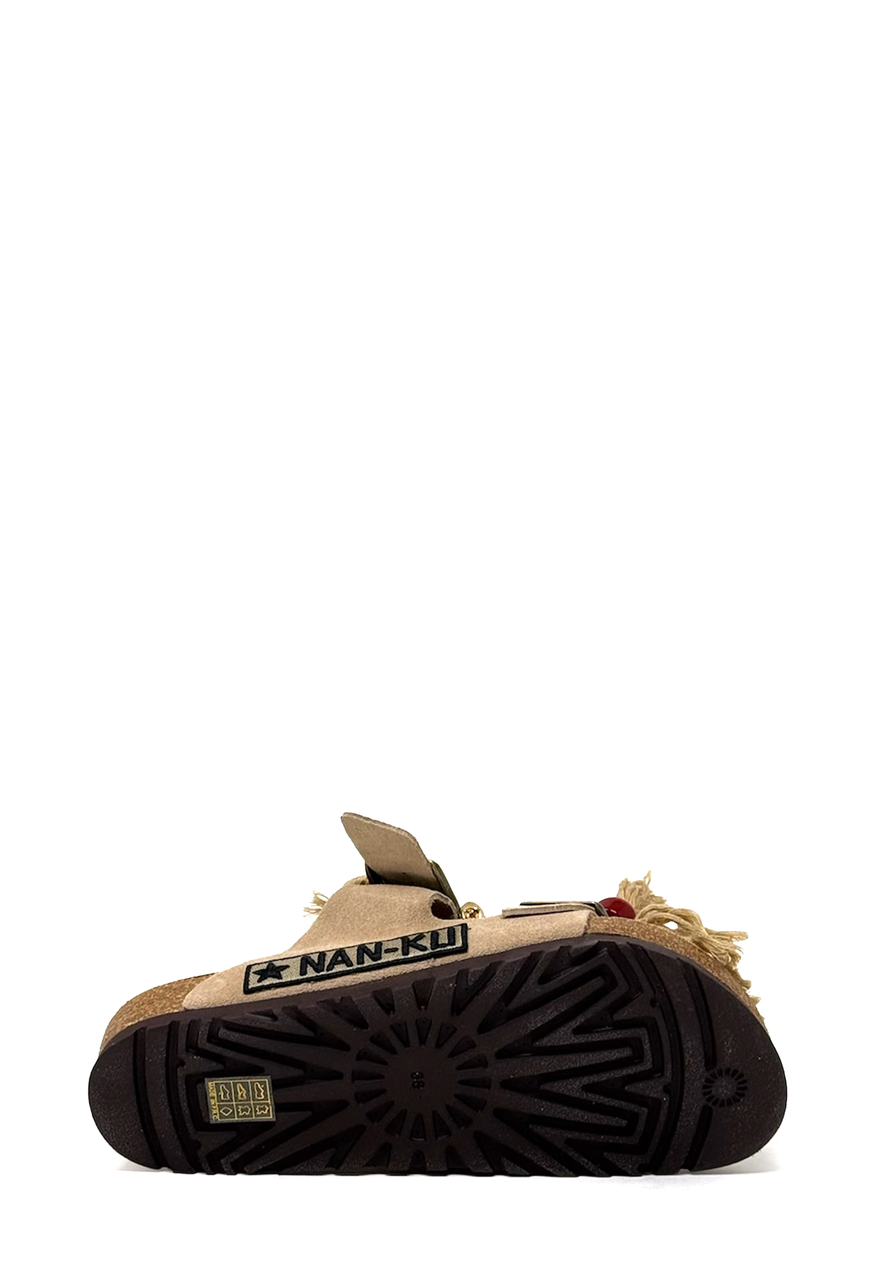 EBK-04 Fransen Pantolette | Beige