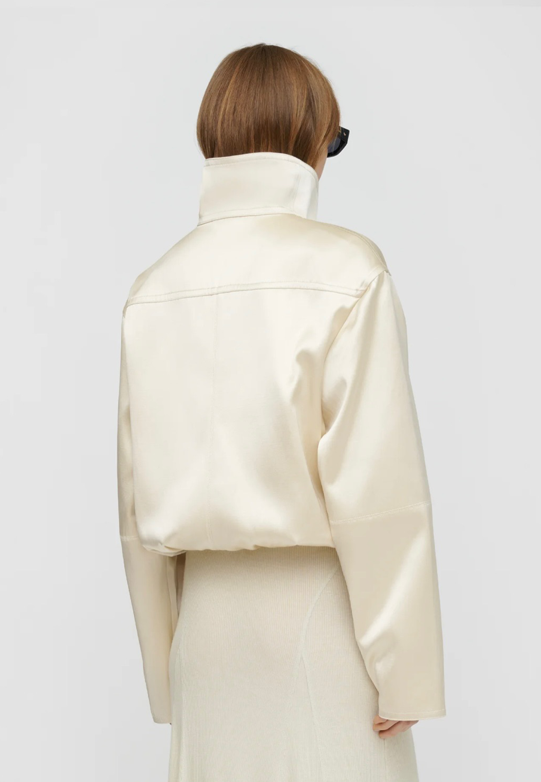 Alonza Viskose Bomberjacke | Creme