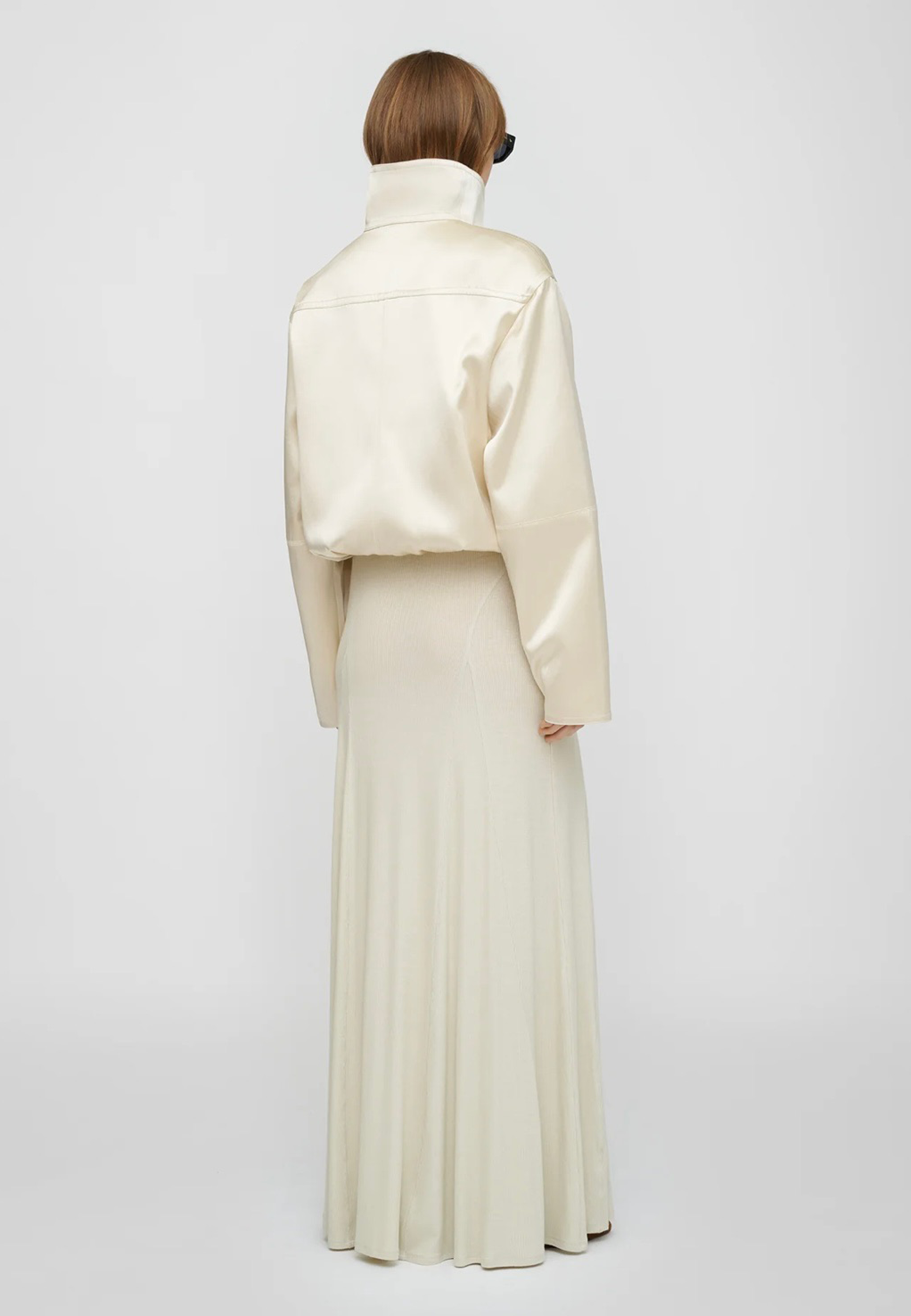 Alonza Viskose Bomberjacke | Creme