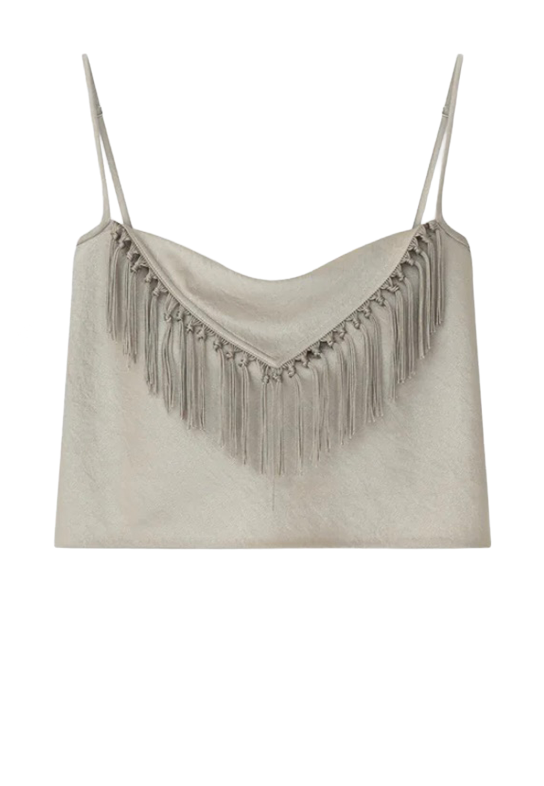 Lainey Fransen Satin Top | Silver