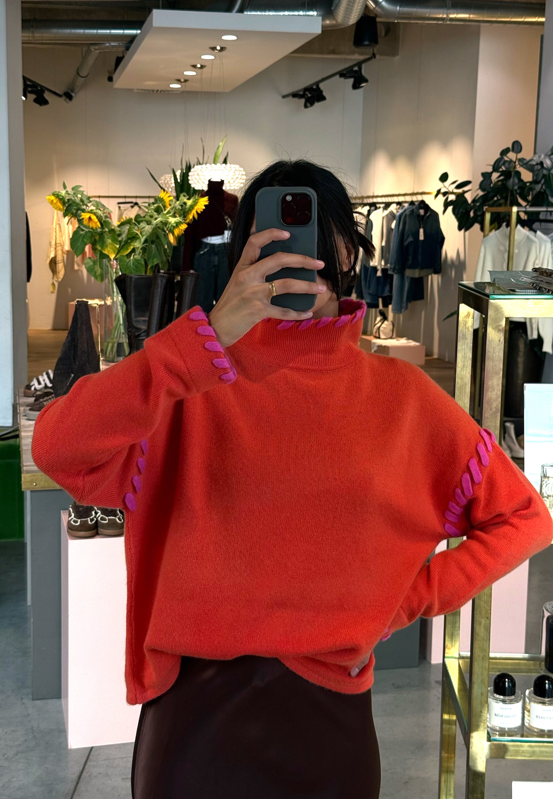 Amy Kaschmir Rollkragen Pullover | Orange Showbizz