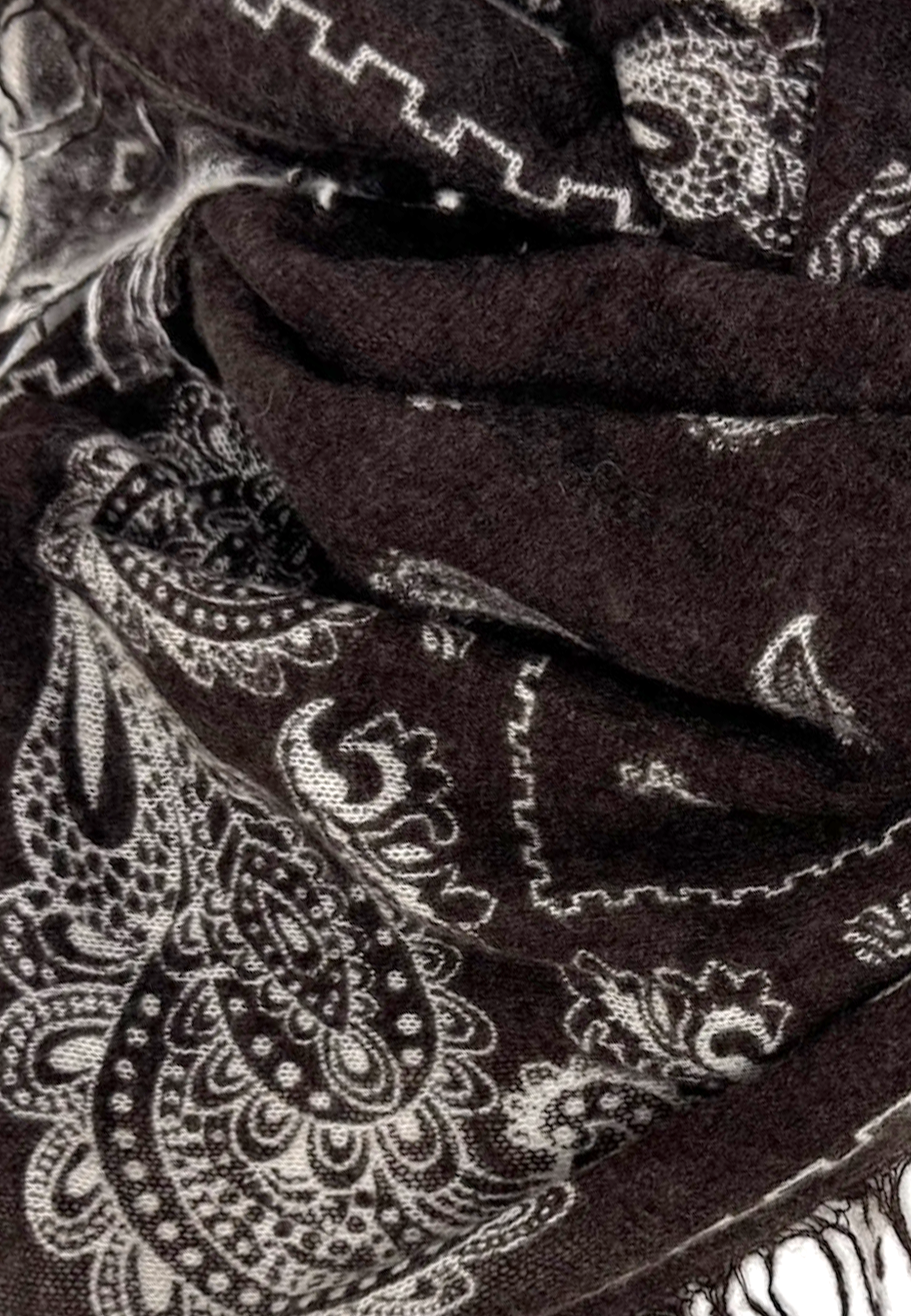 Paisley Tuch | Offwhite Choco