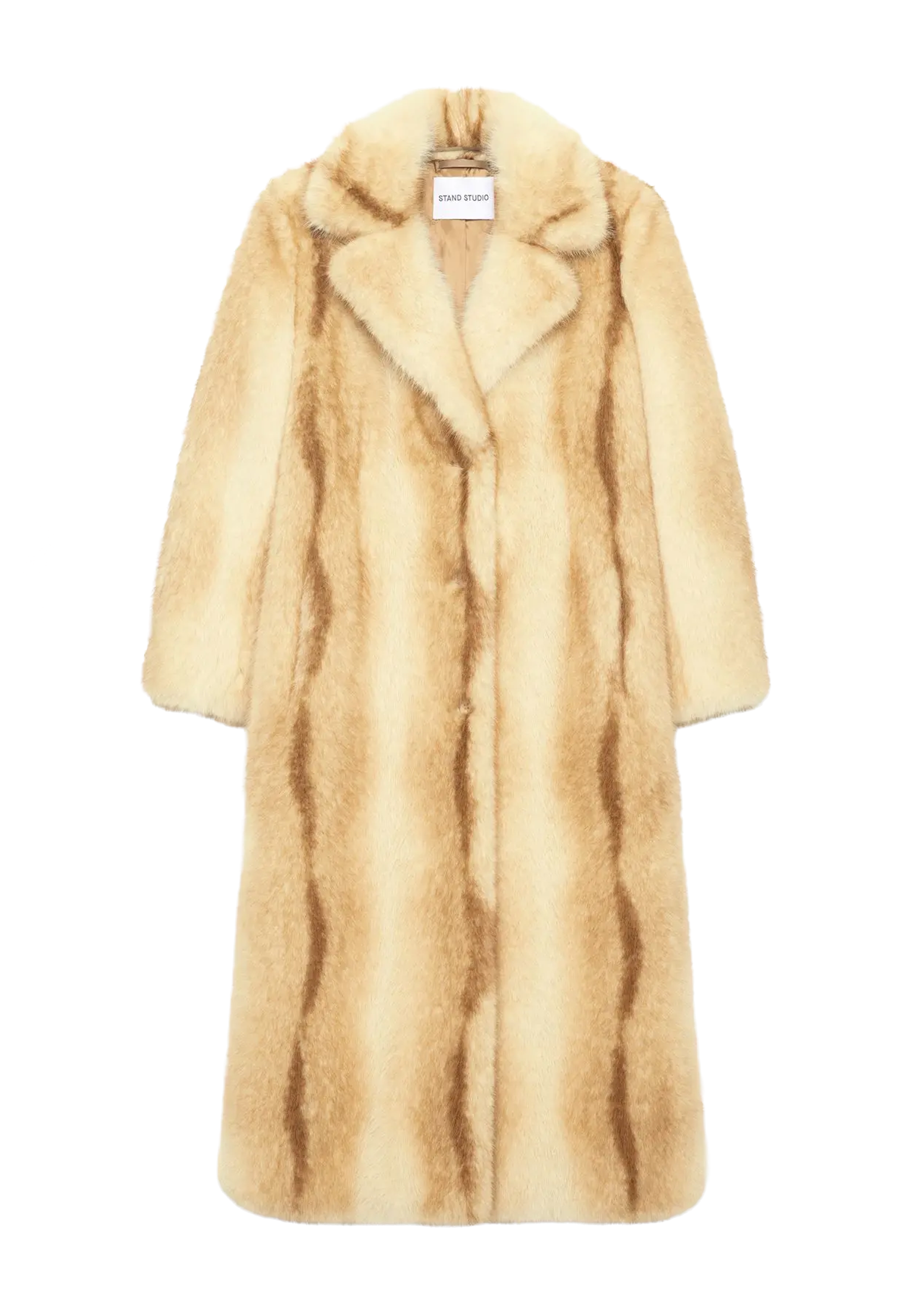 Nora Fake Fur Mantel | Electric Red