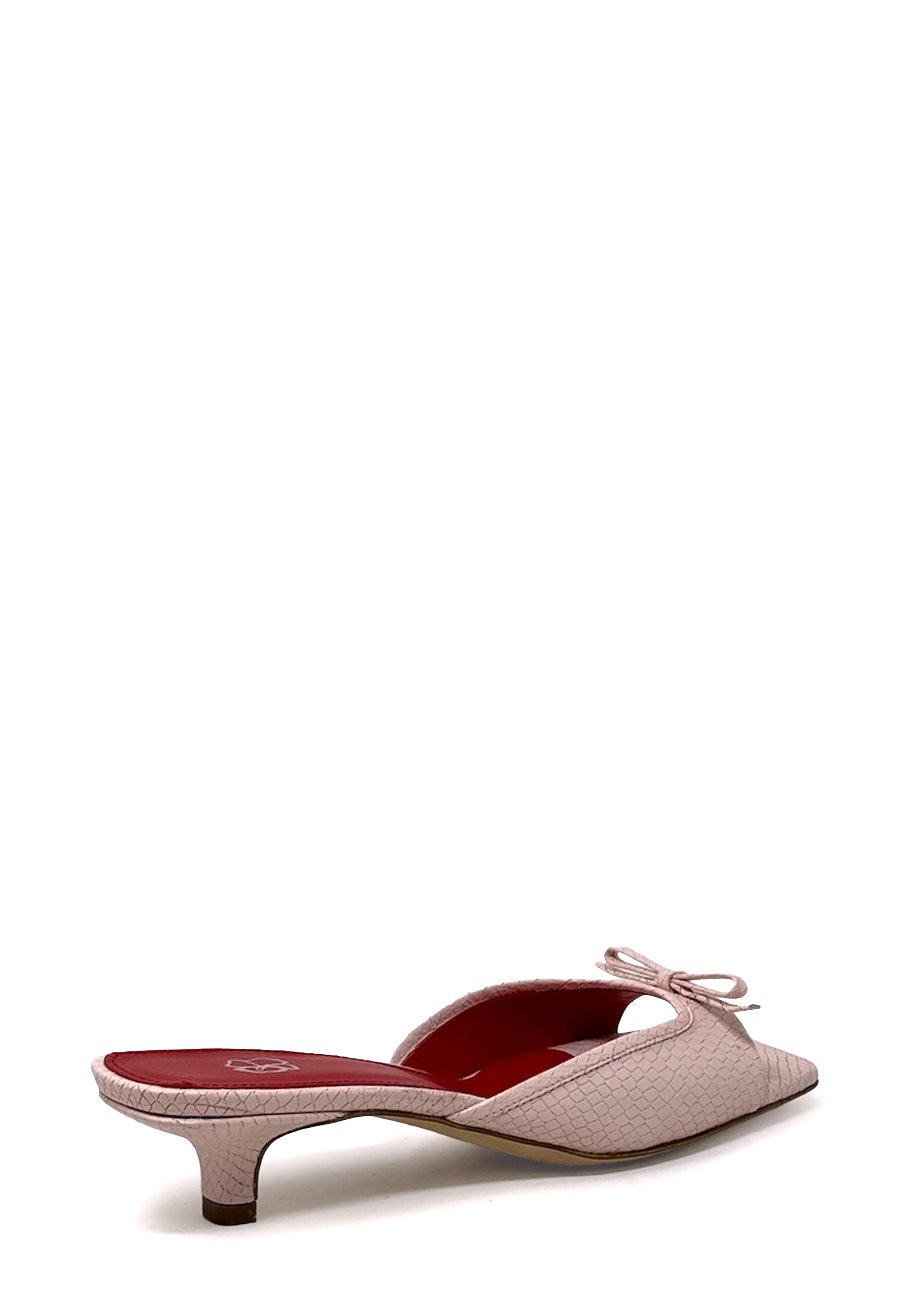 Juju Heel Mules | Pink Piton