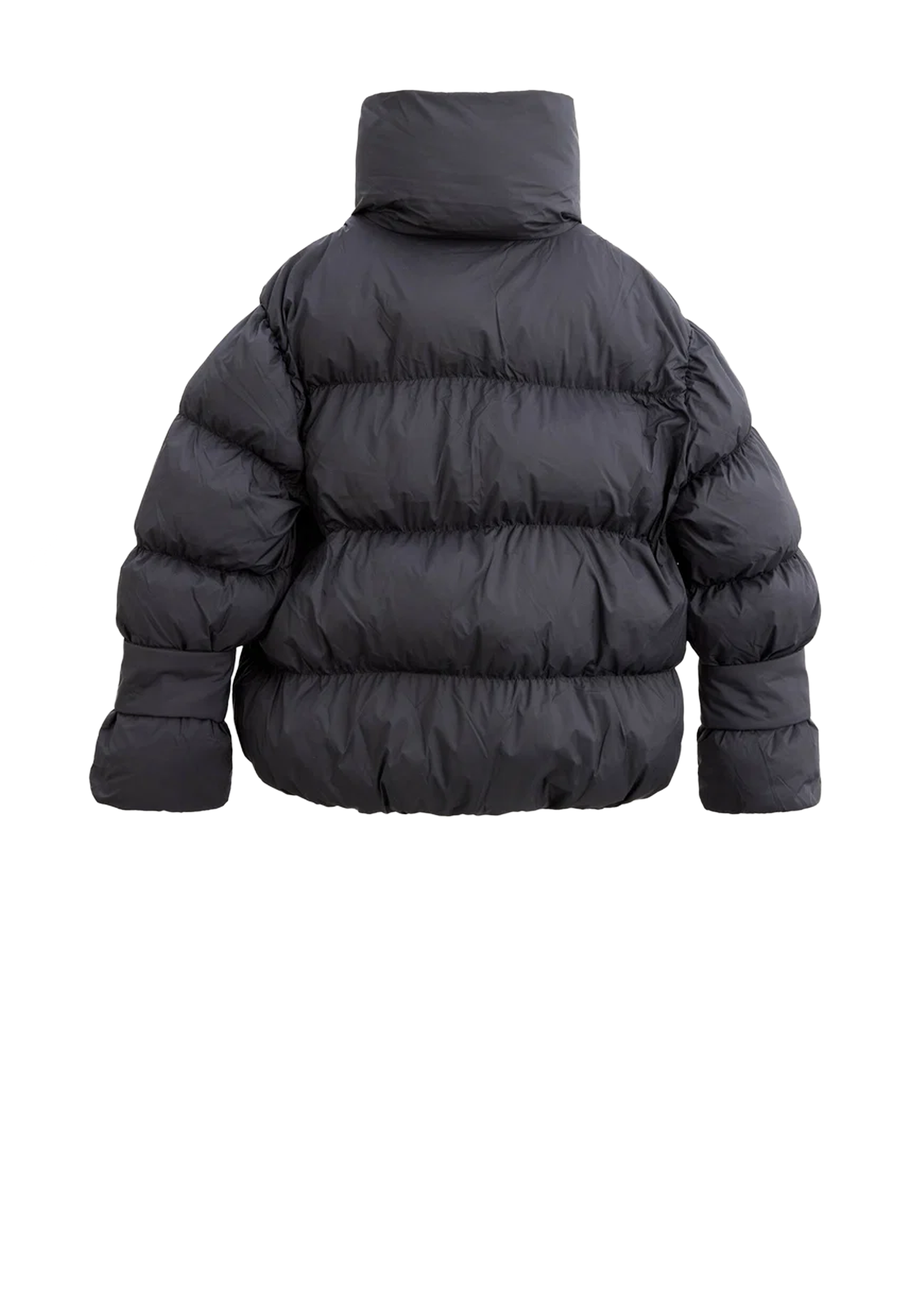 Aki Double Collar Pufferjacket | Black
