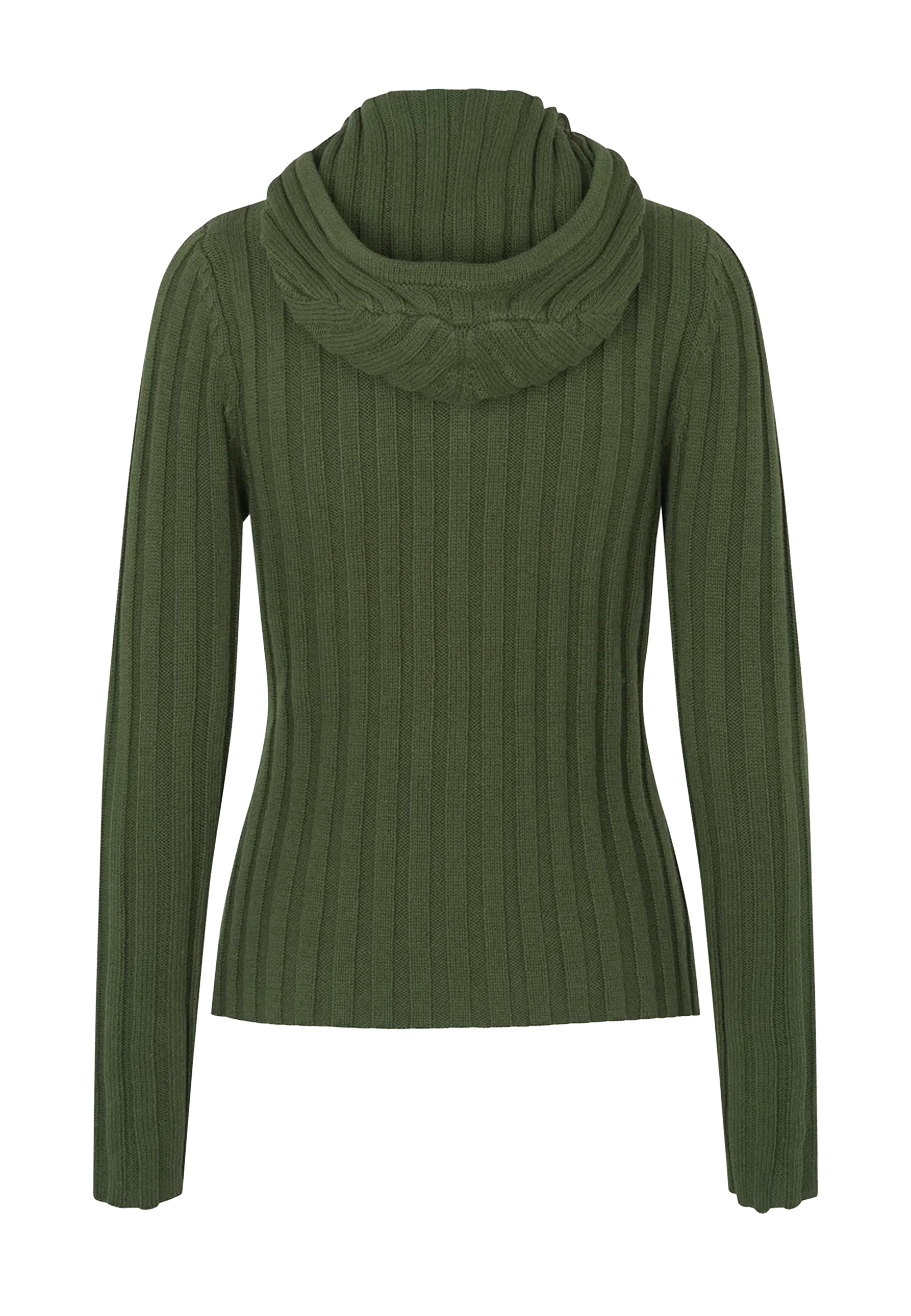 Alan Hood Zip Cardigan | Olive