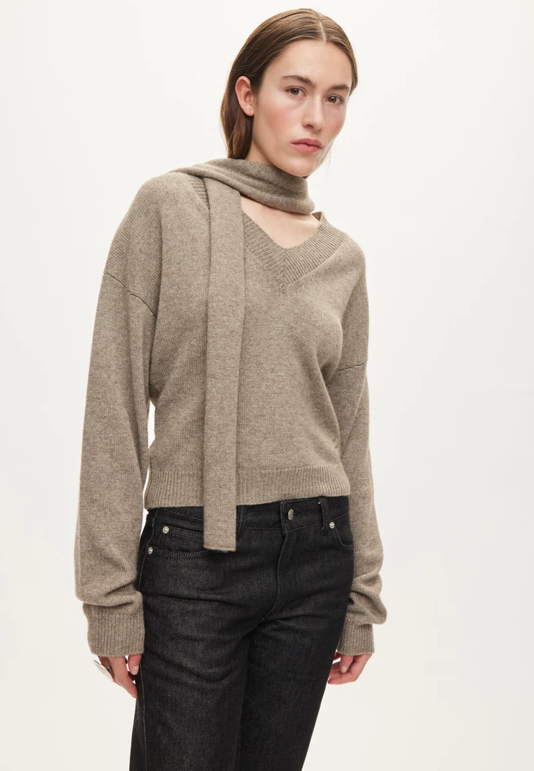 Alvin Cashmere Pullover | Coco Mocha