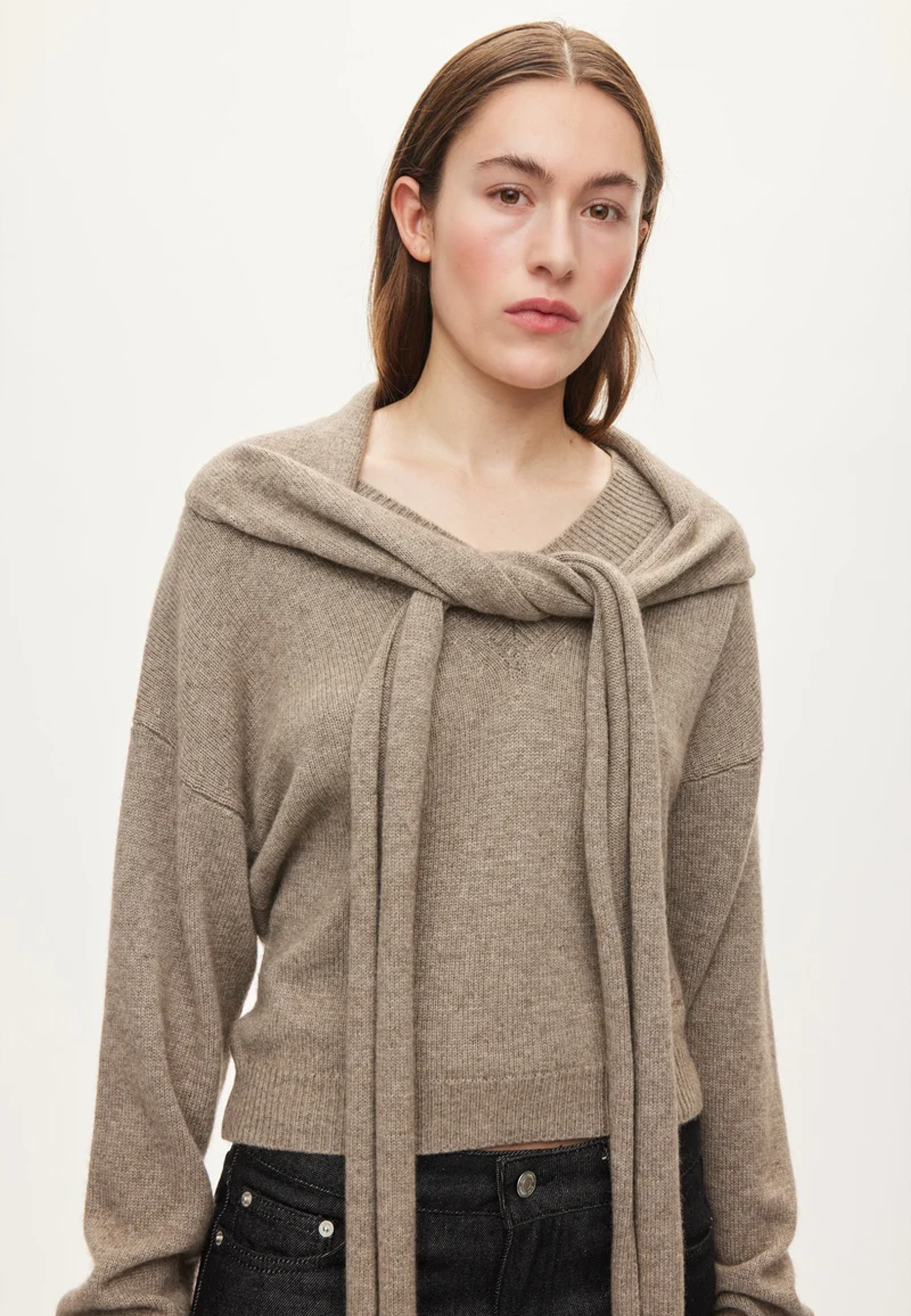 Alvin Cashmere Pullover | Coco Mocha