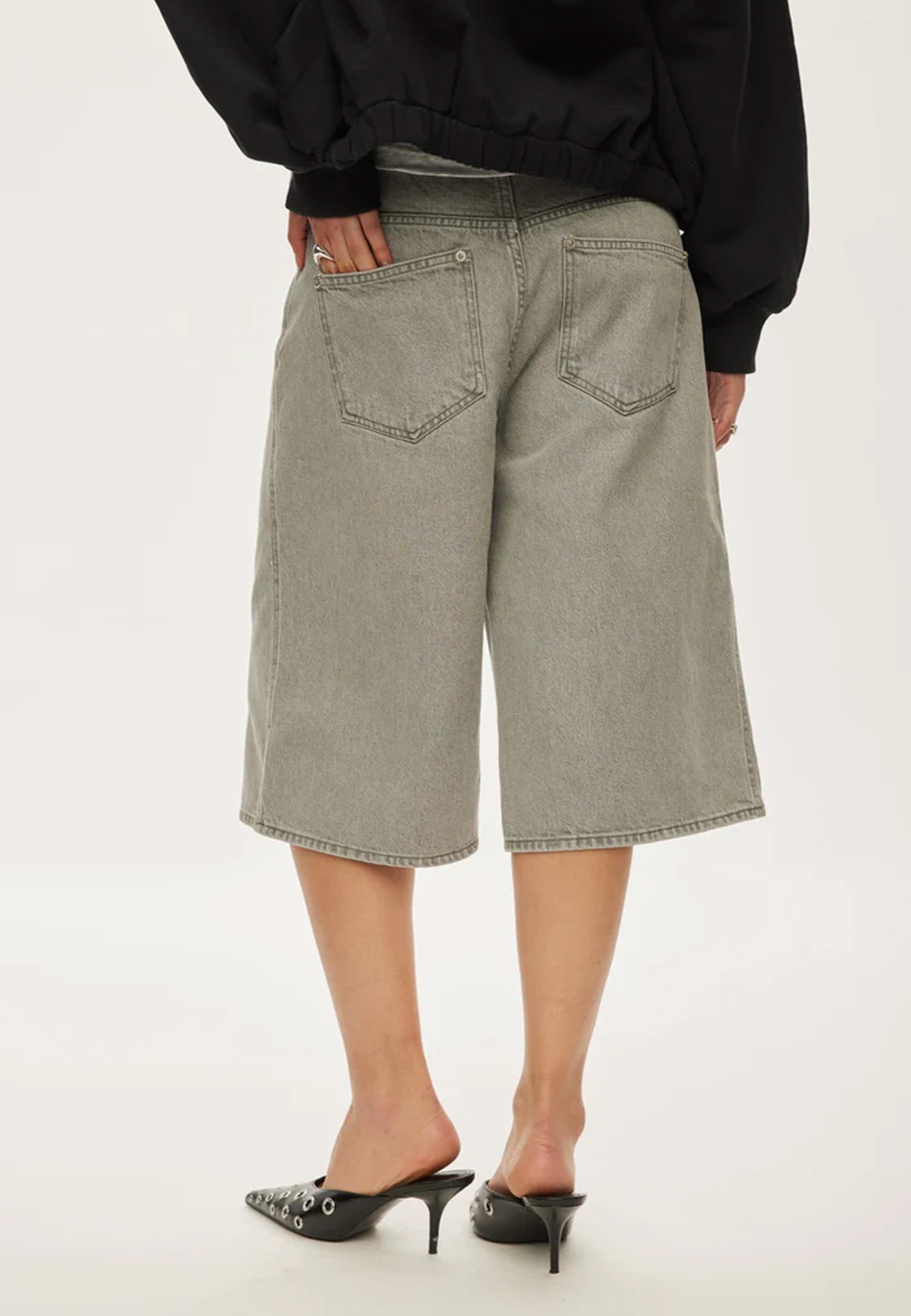 City Denim Short | Light Grey Wash