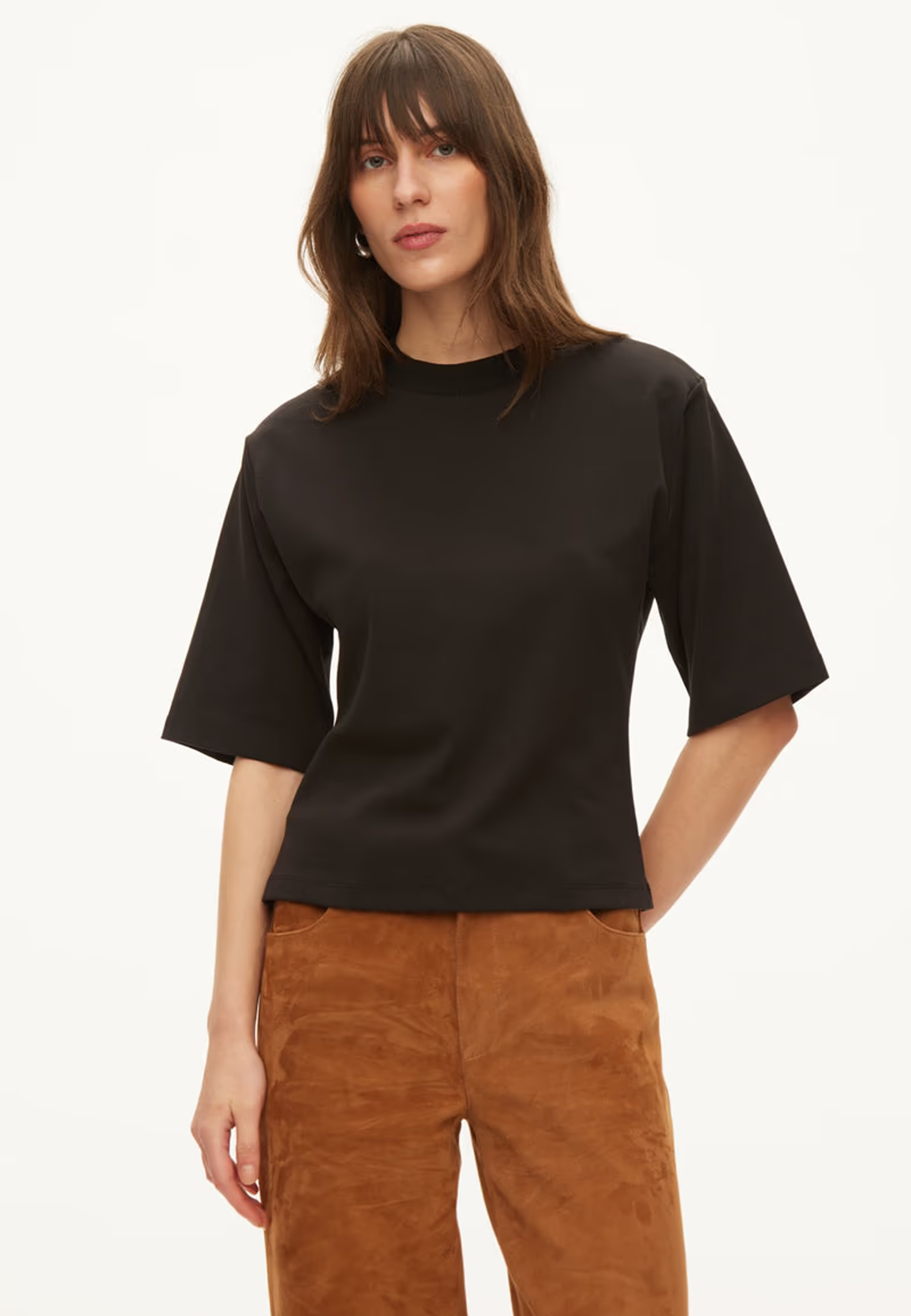 Lana Tailliertes T-Shirt | Black