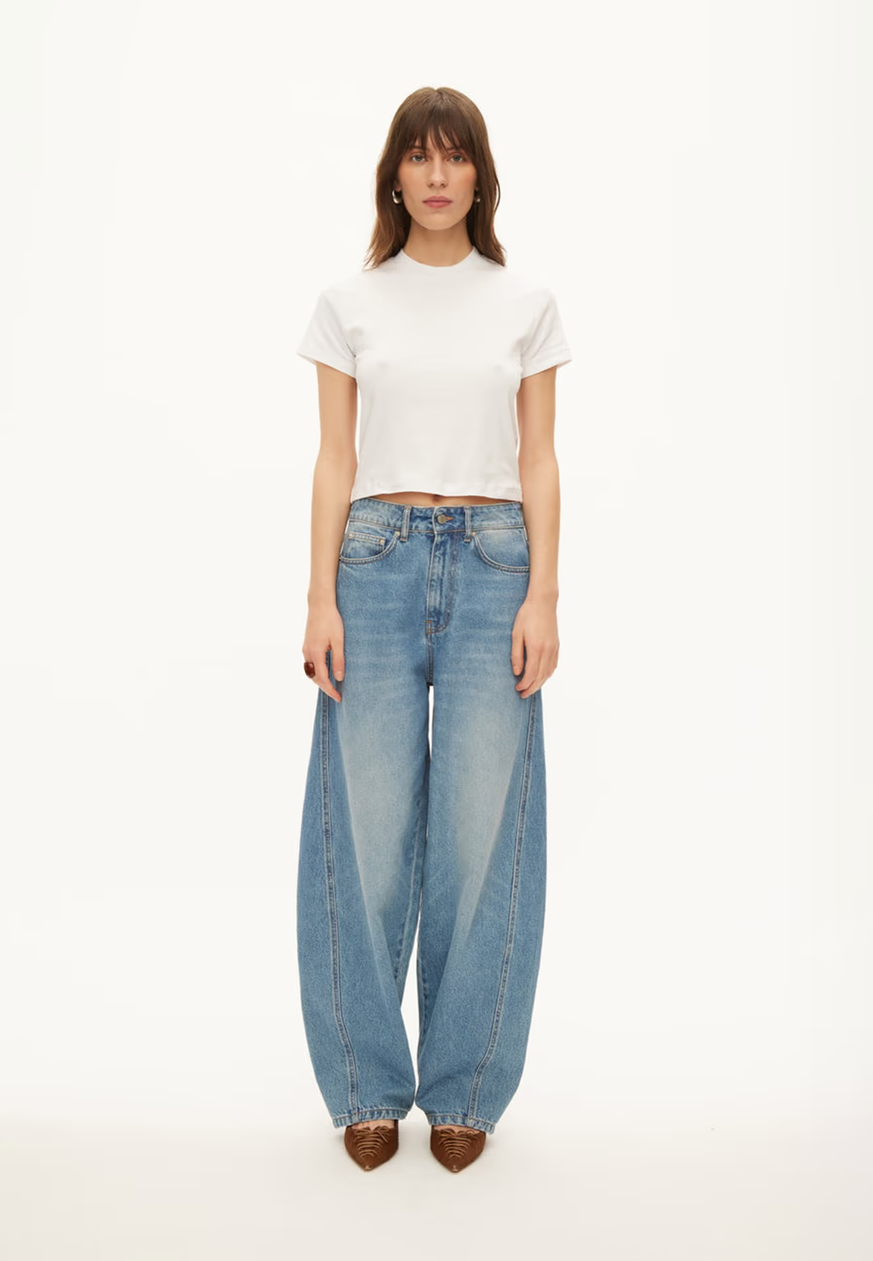 Twist Barrell Fit Jeans | Lyseblå