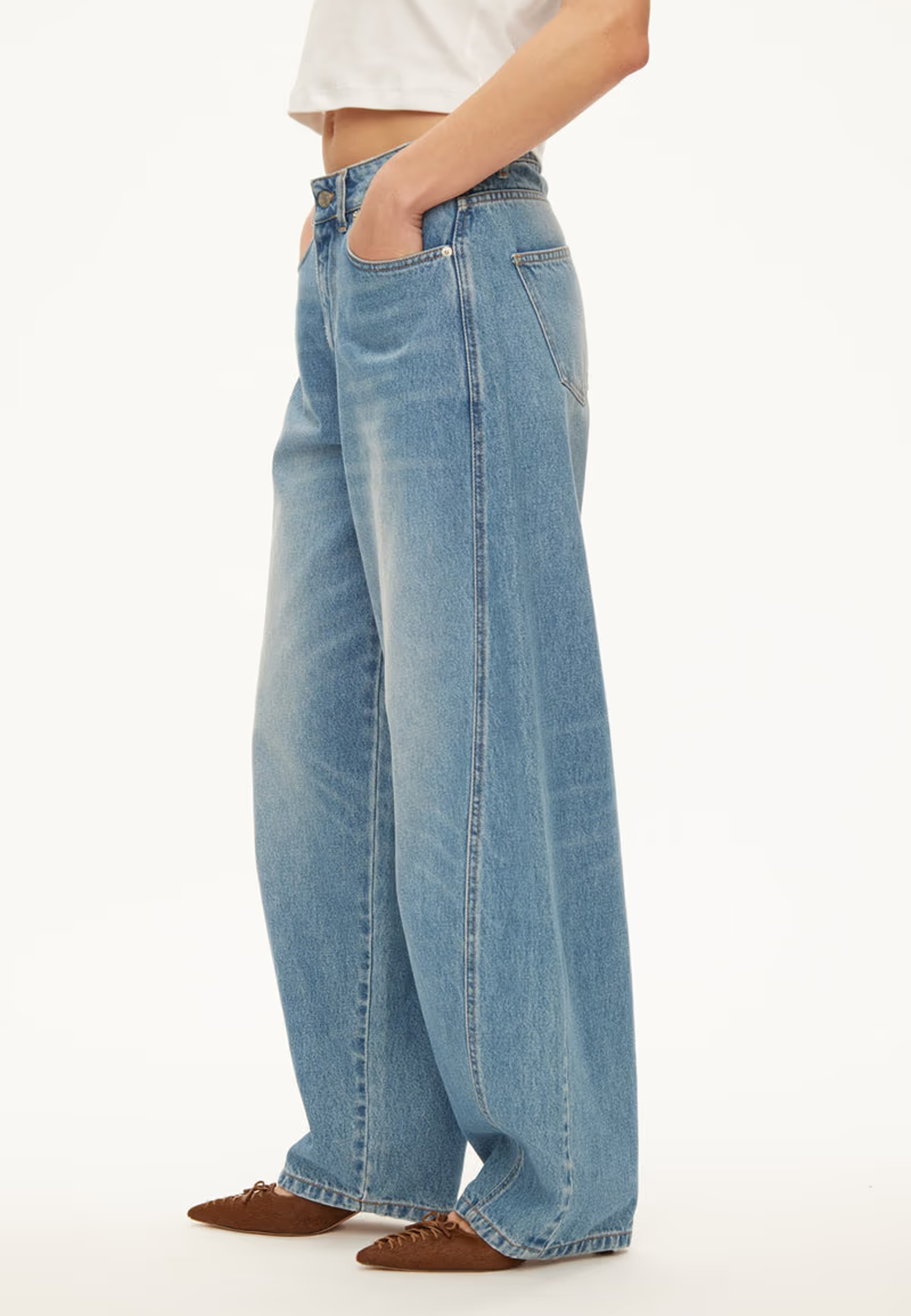 Twist Barrell Fit Jeans | Lyseblå