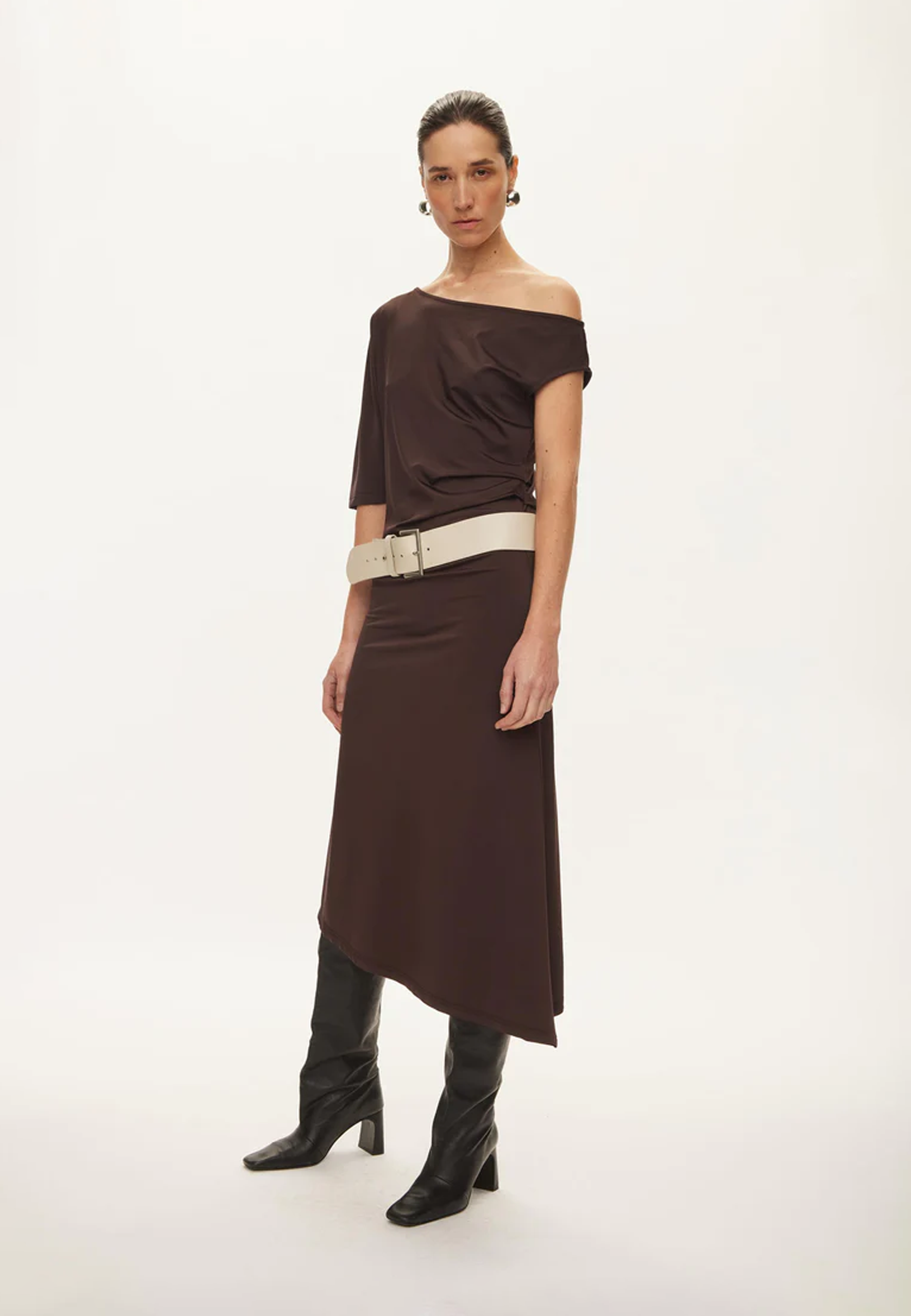 Tyra Viskose Midikleid | Chocolate Torte