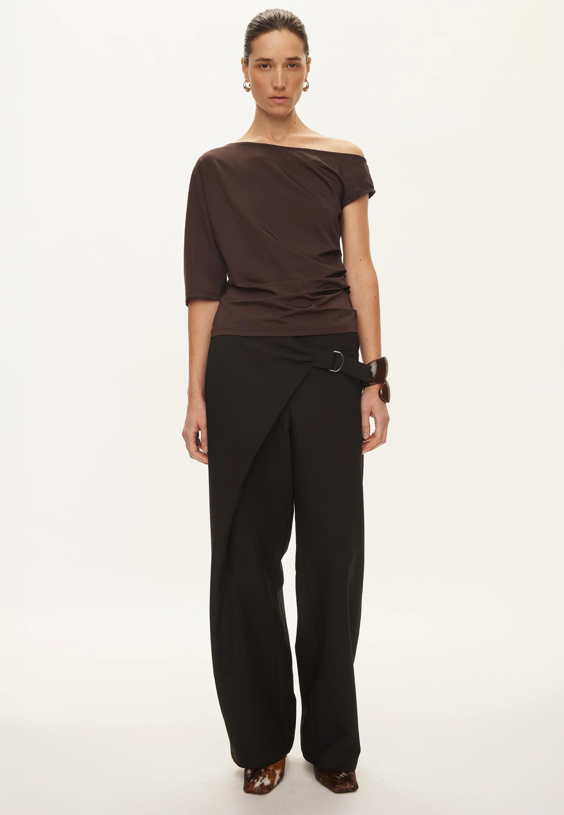 Tyra Viskose T-Shirt | Chocolate Torte