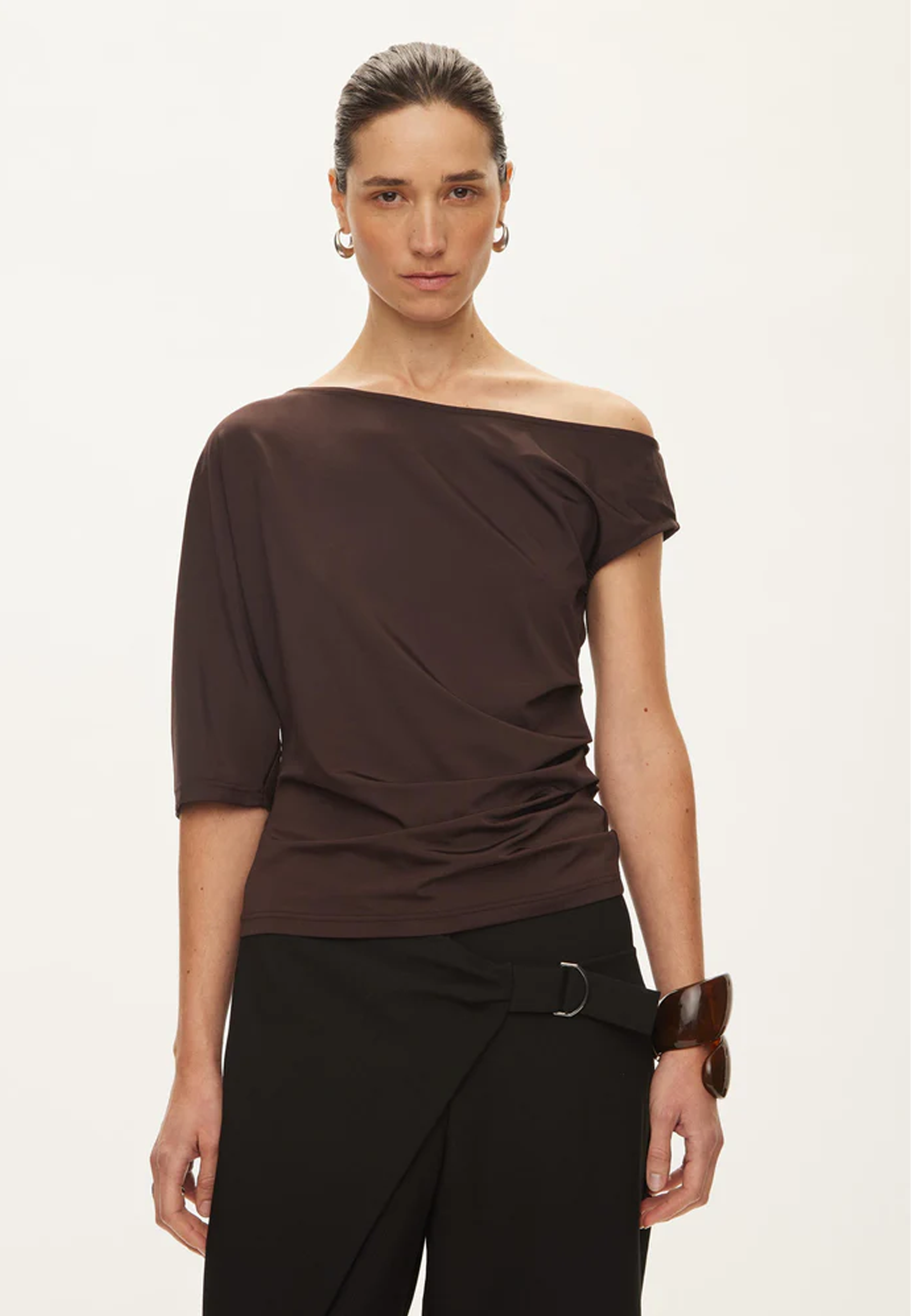 Tyra Viskose T-Shirt | Chocolate Torte