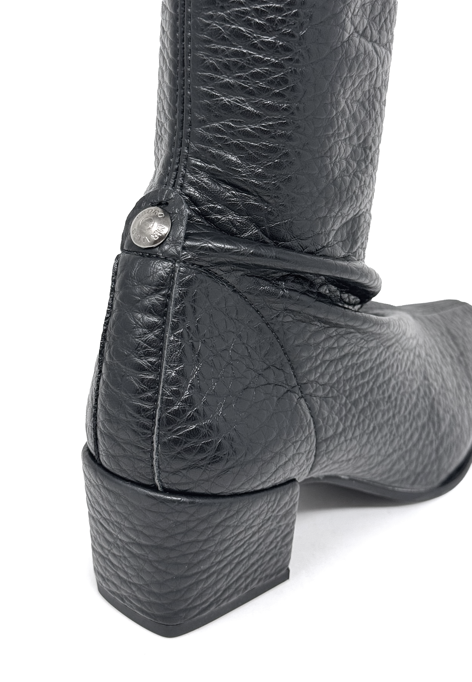 24453 Langschaft Heel Boot | Negro