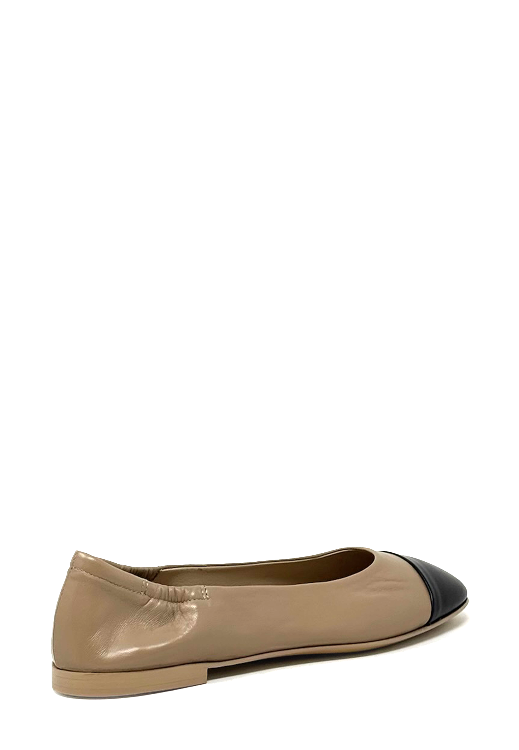 0833F Giorgia Ballerina | Nero Soft Mocha Glove