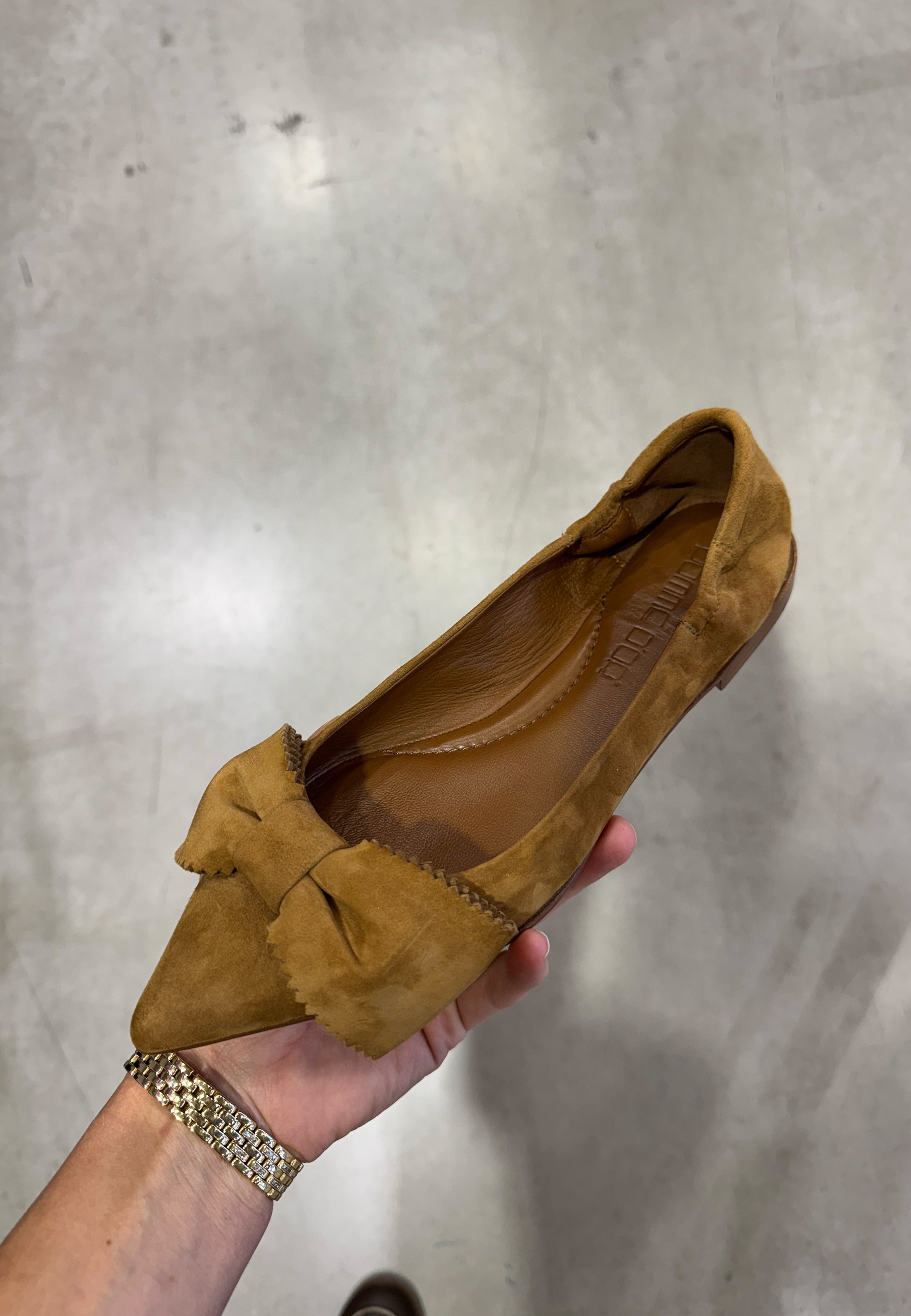 1201 Ingrid Ballerina | Bisquit Camoscio