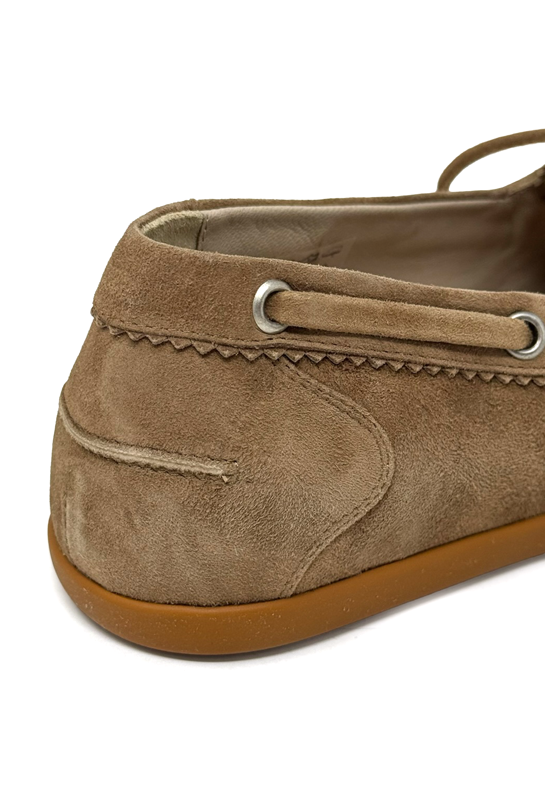 1250 Marina boat shoe | Toffee Camoscio