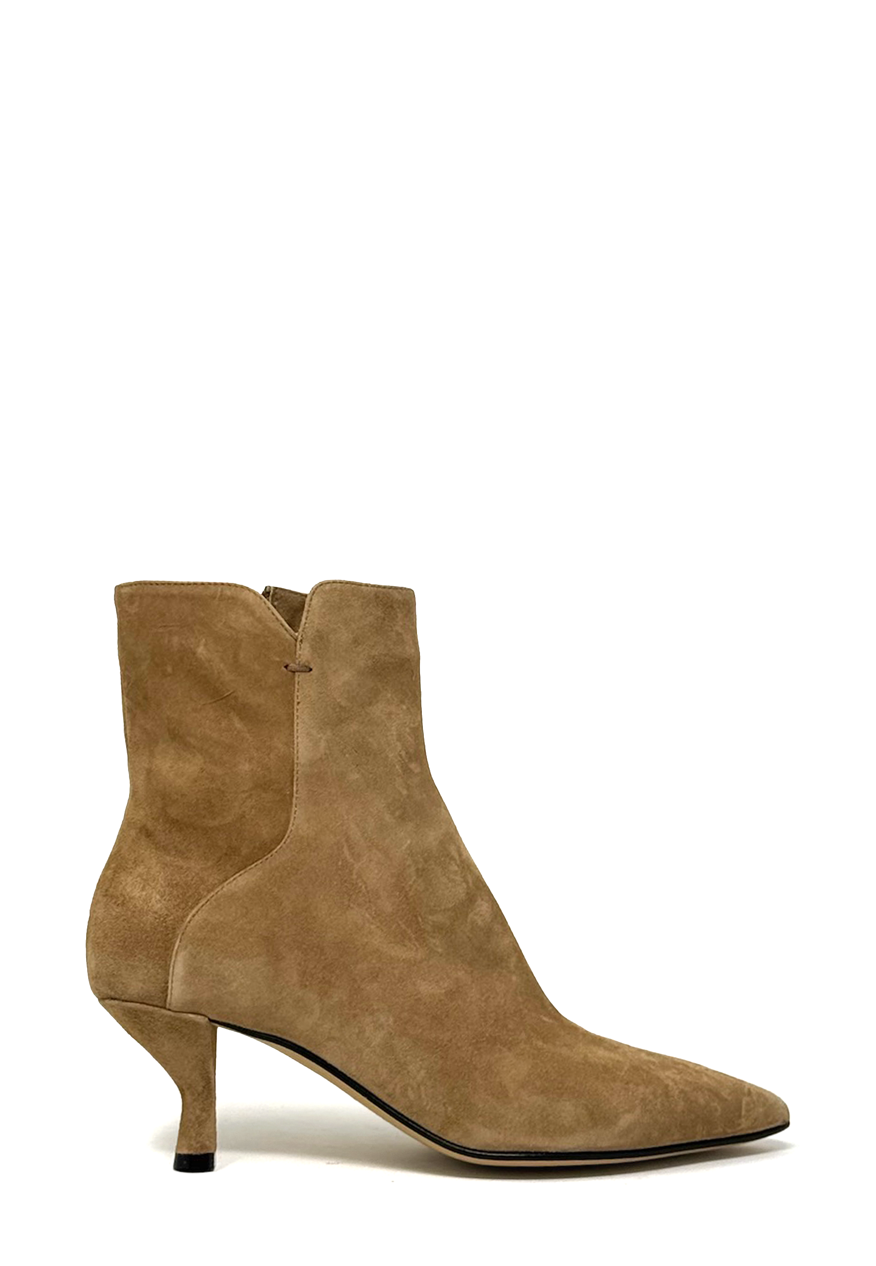 6224 Henriette Heel Stiefelette | Toffee Camoscio