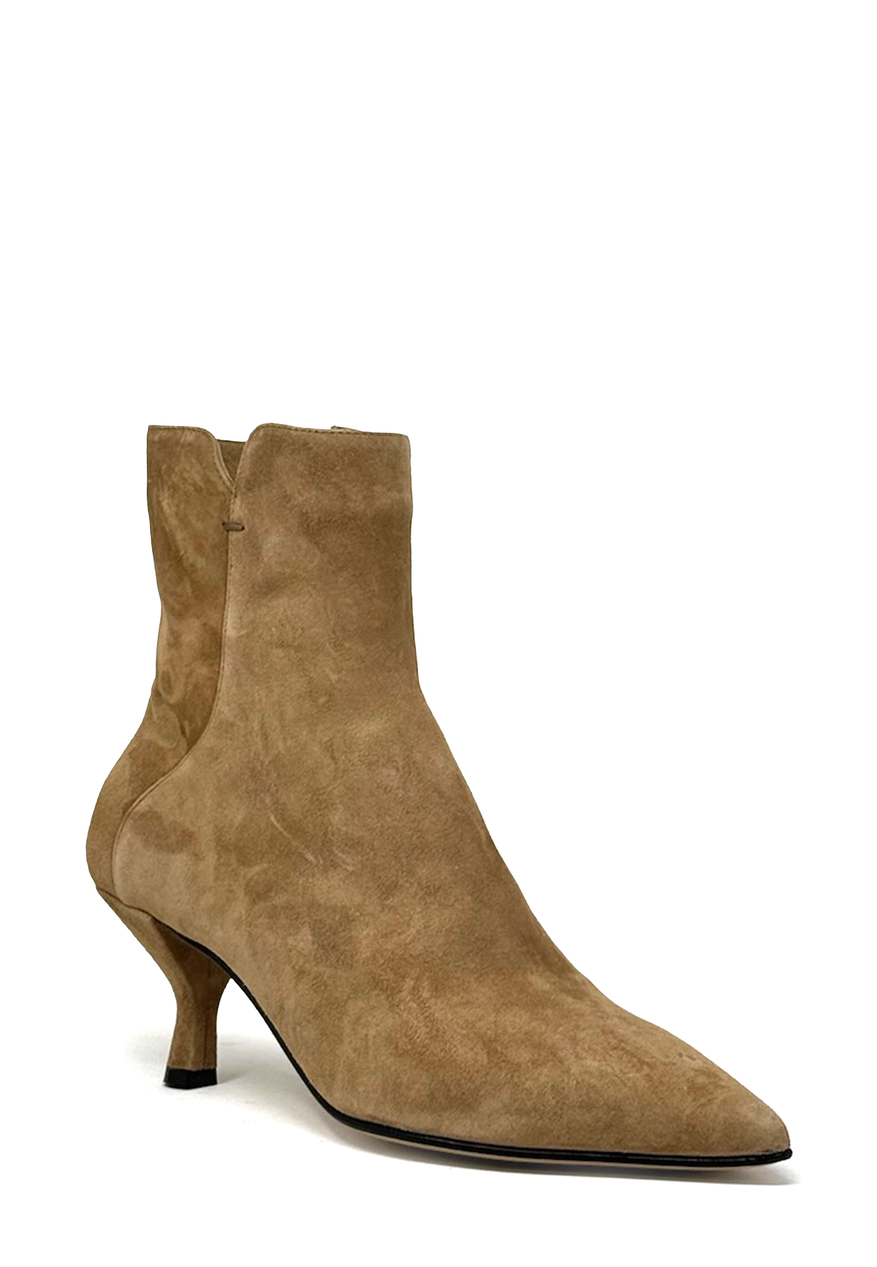 6224 Henriette Heel Stiefelette | Toffee Camoscio