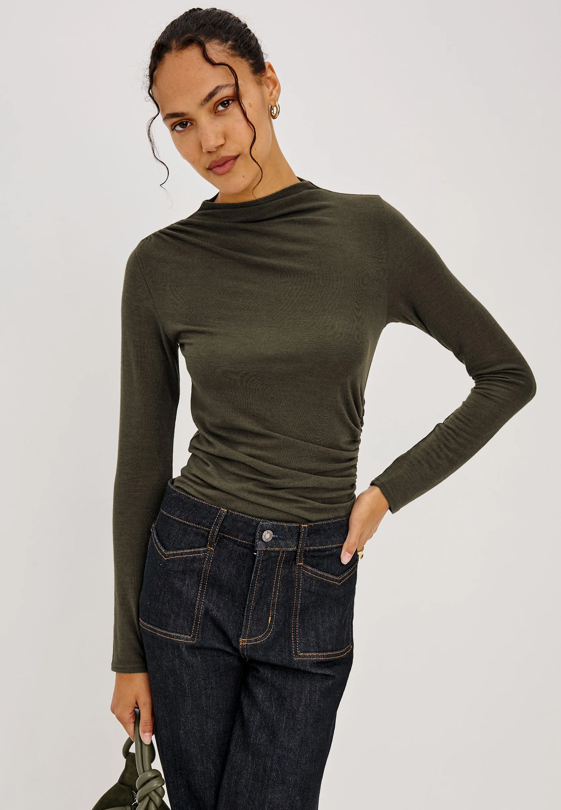 Joelle Longsleeve | Heather Olive