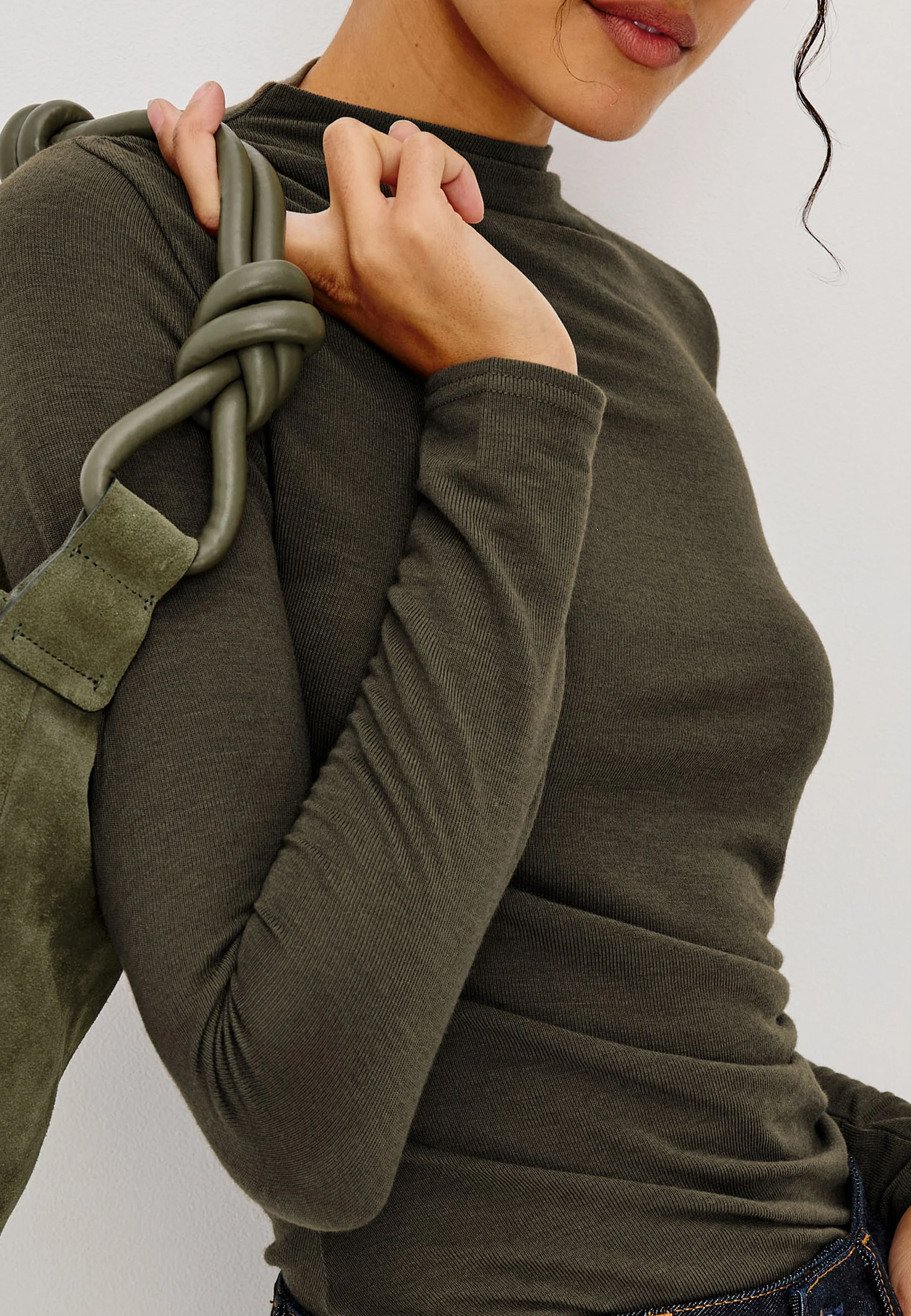 Joelle Longsleeve | Heather Olive