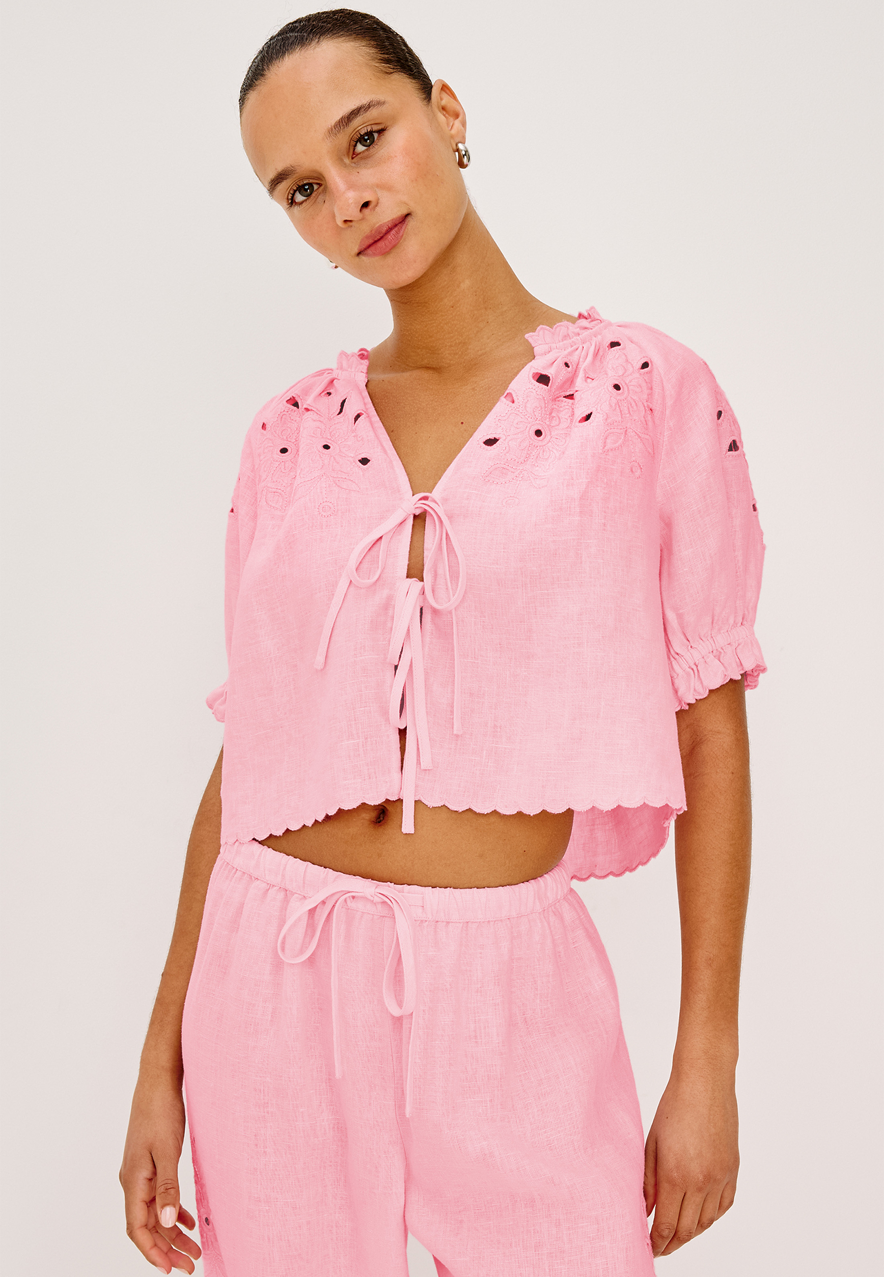 Lizbeth Bluse | Cherry Blossom Eyelet
