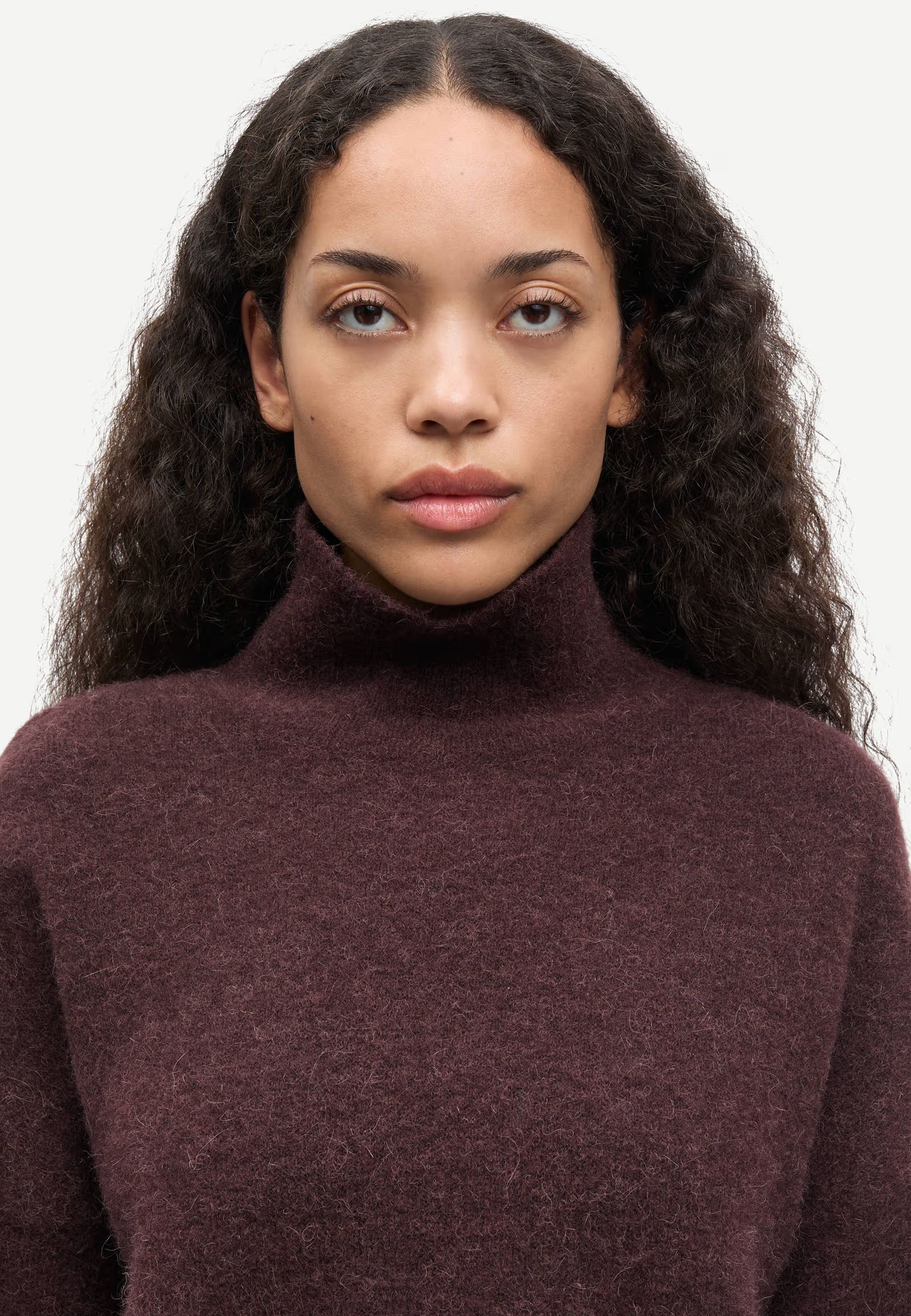 Nola Alpaka Rollkragen Pullover | Fudge Melange