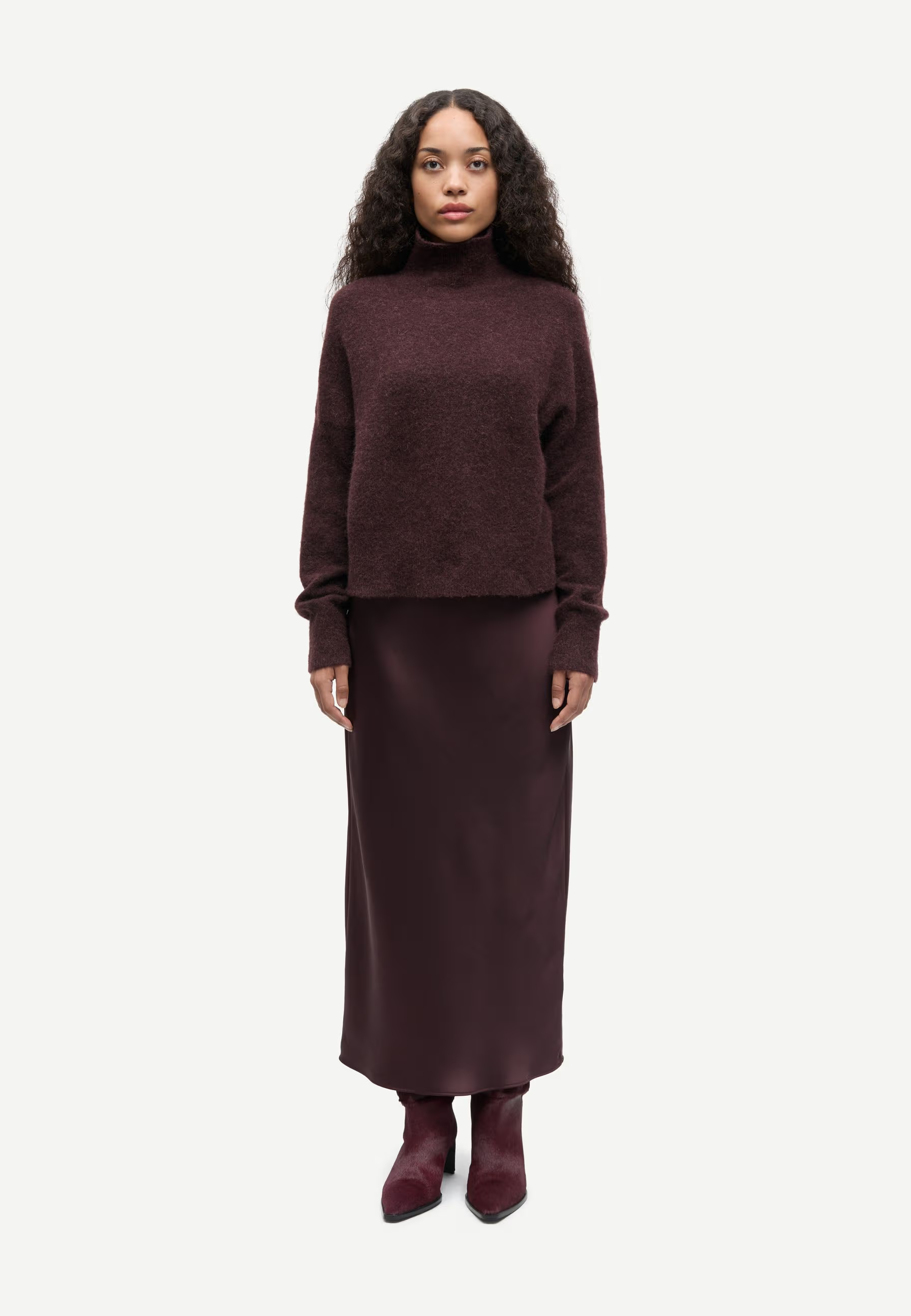 Nola Alpaka Rollkragen Pullover | Fudge Melange