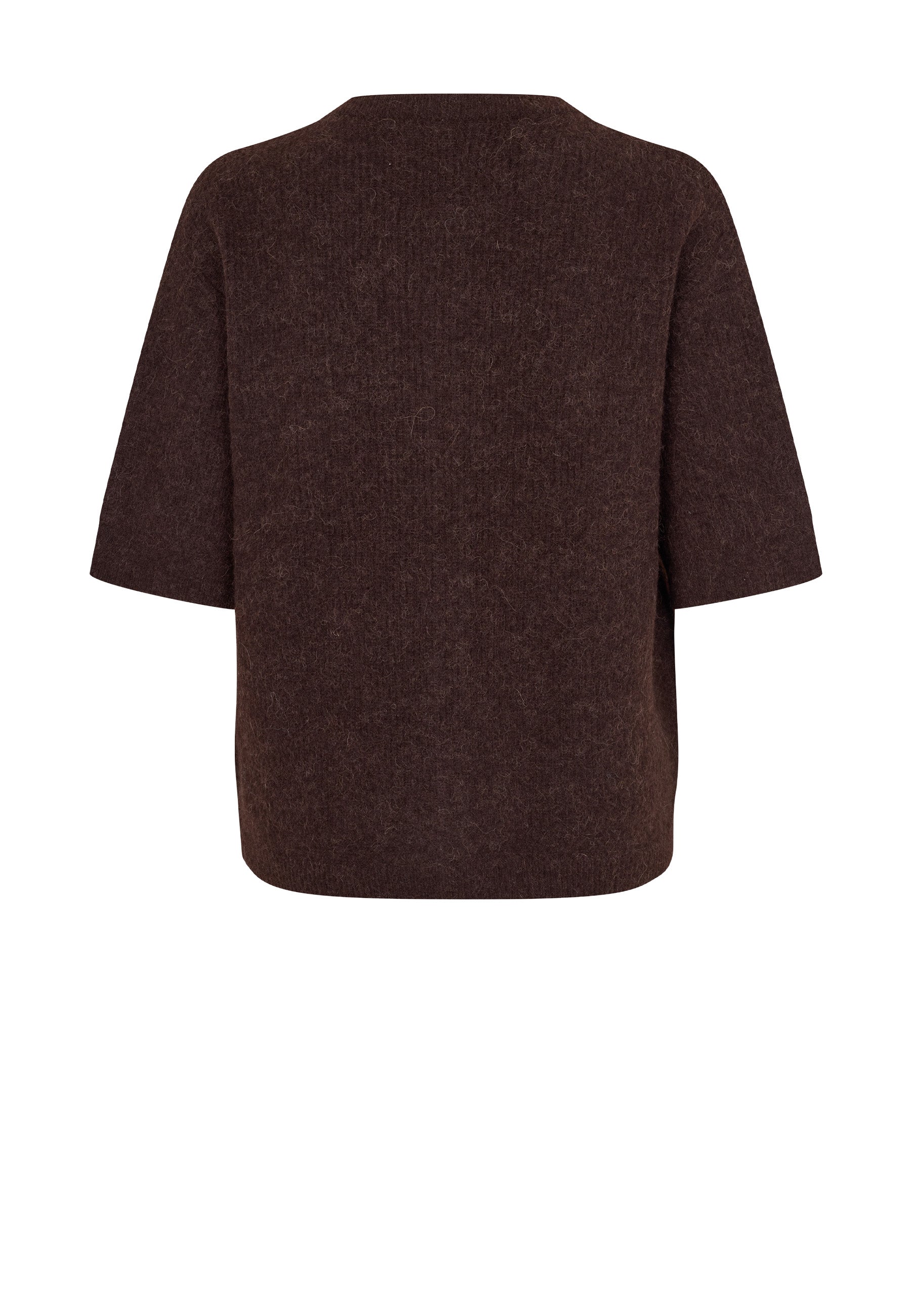 Saanoura Alpaca Kortærmet Cardigan | Sort Kaffe