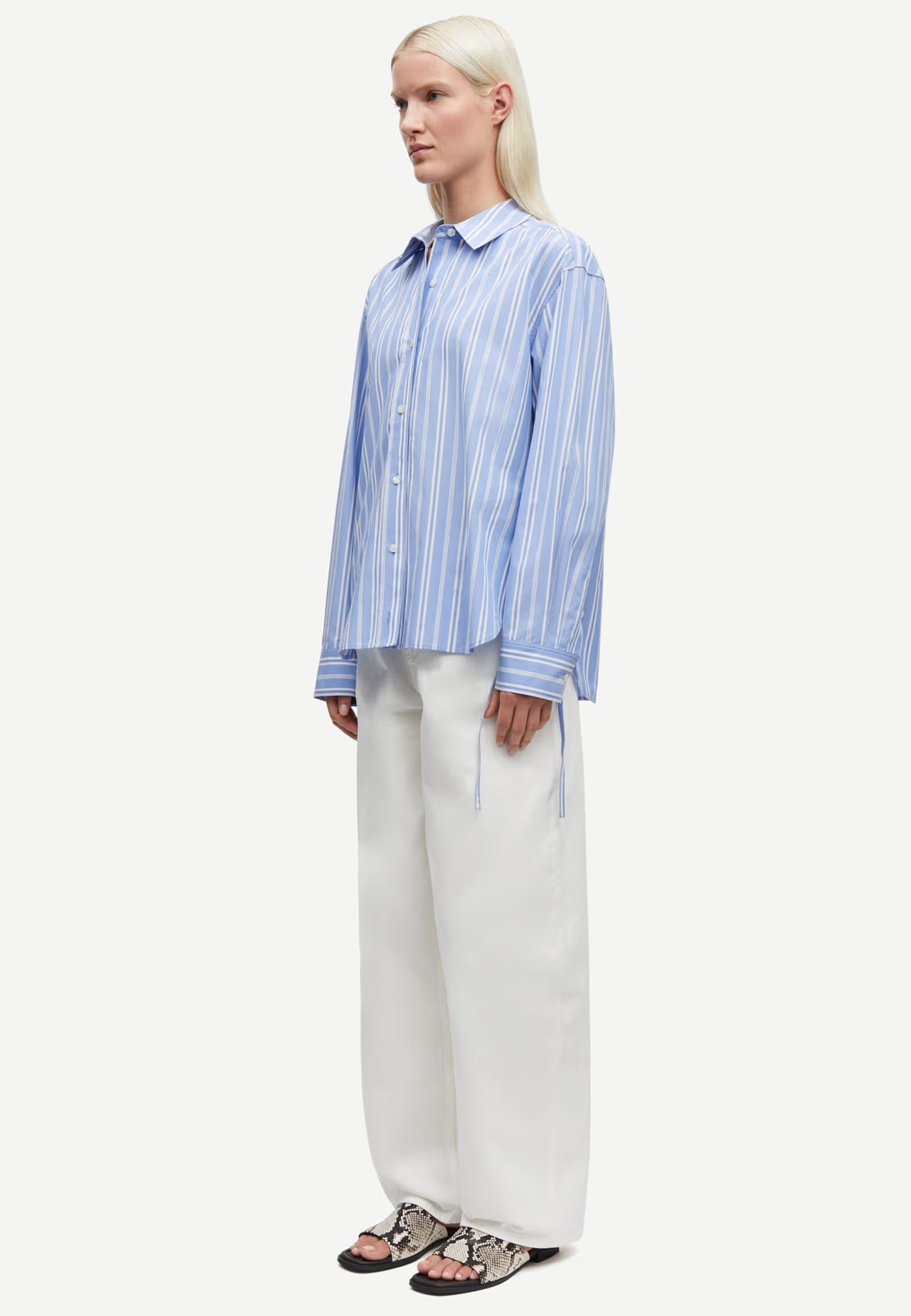 Sacatan Bluse | Blue Stripes