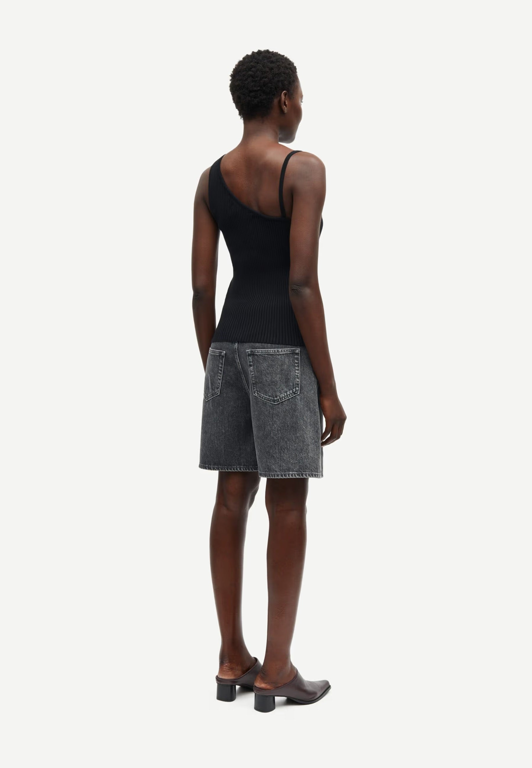 Sacheryl Strick Top | Black