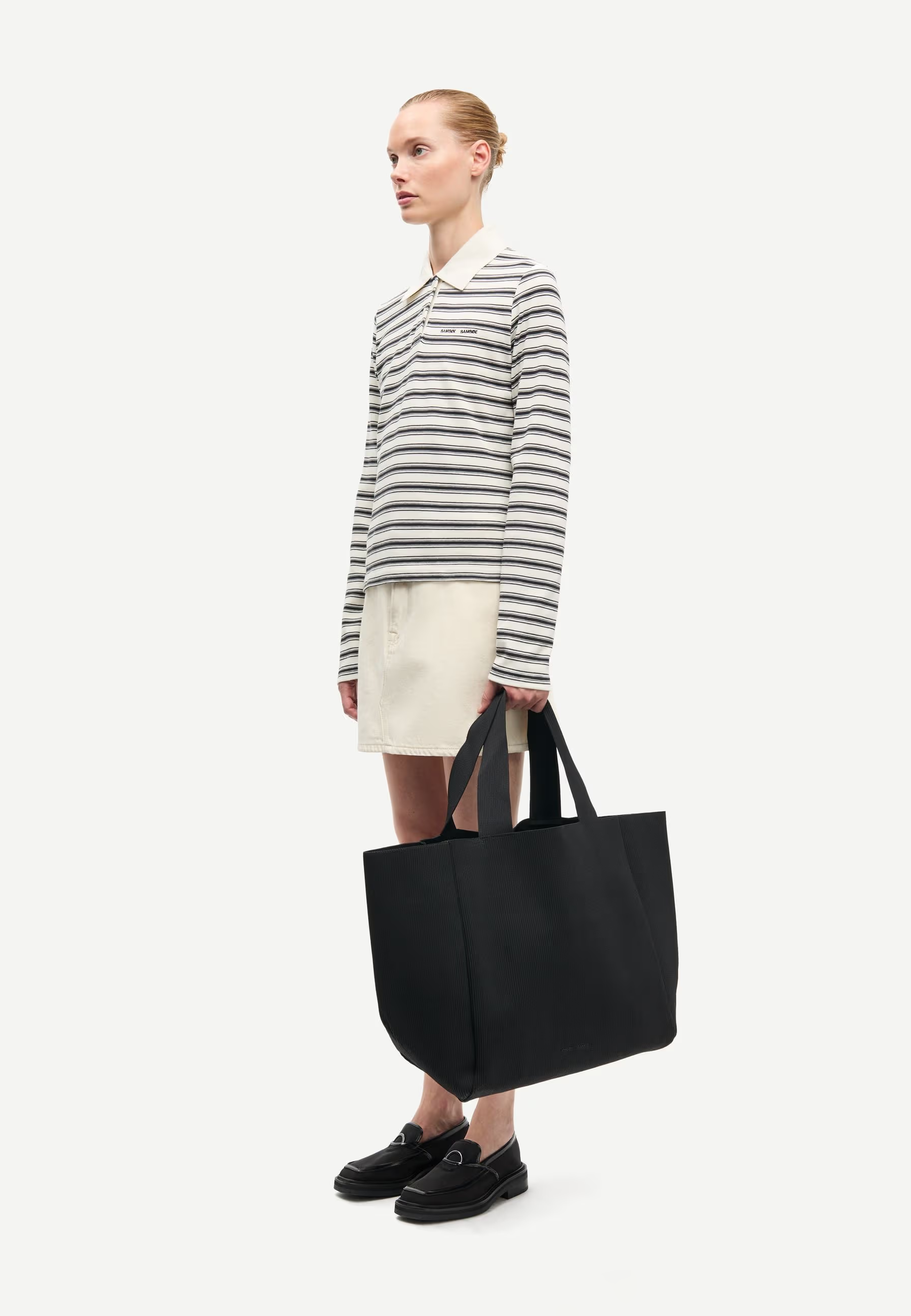 Sadonell Poloshirt | Egret Stripes