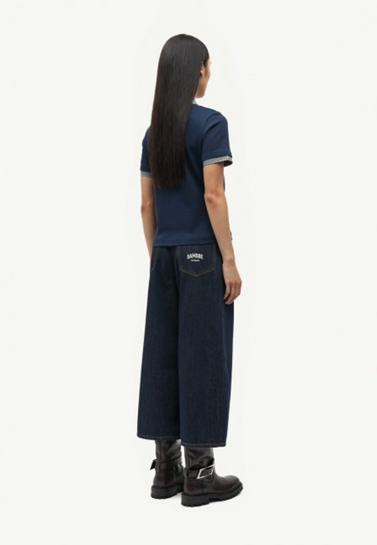 Saharper Culotte Jeans | Ink