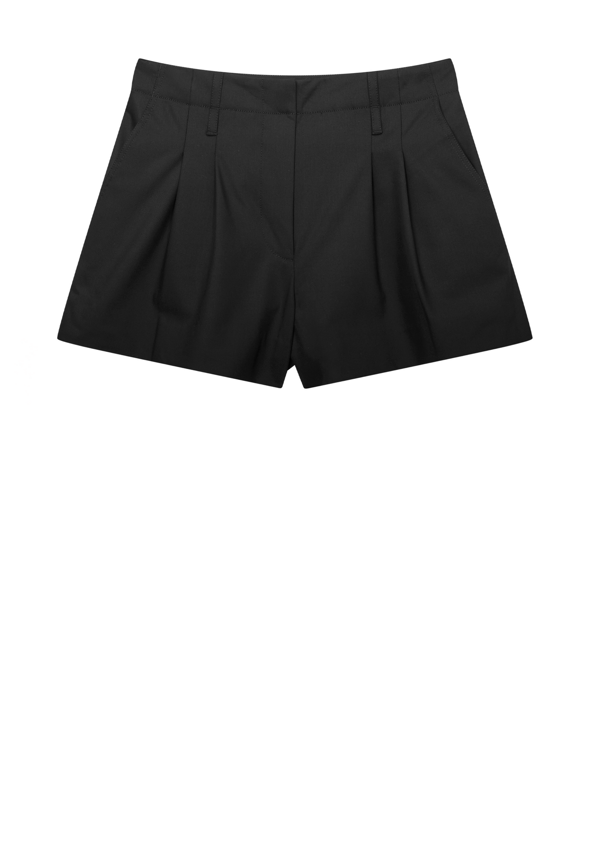 Saiben Bundfalten Shorts | Black