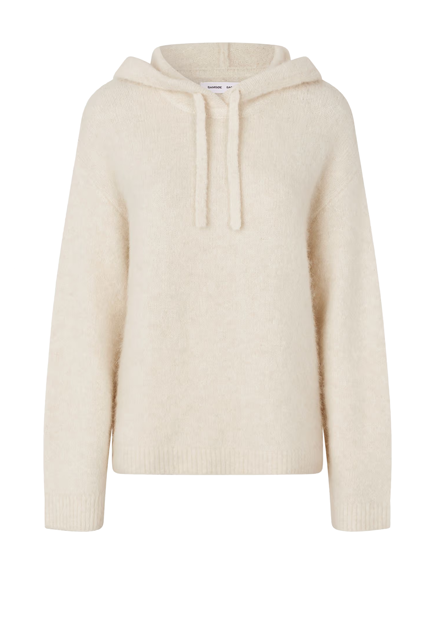 Sajeanne Alpaca Hættetrøje | Klar Creme