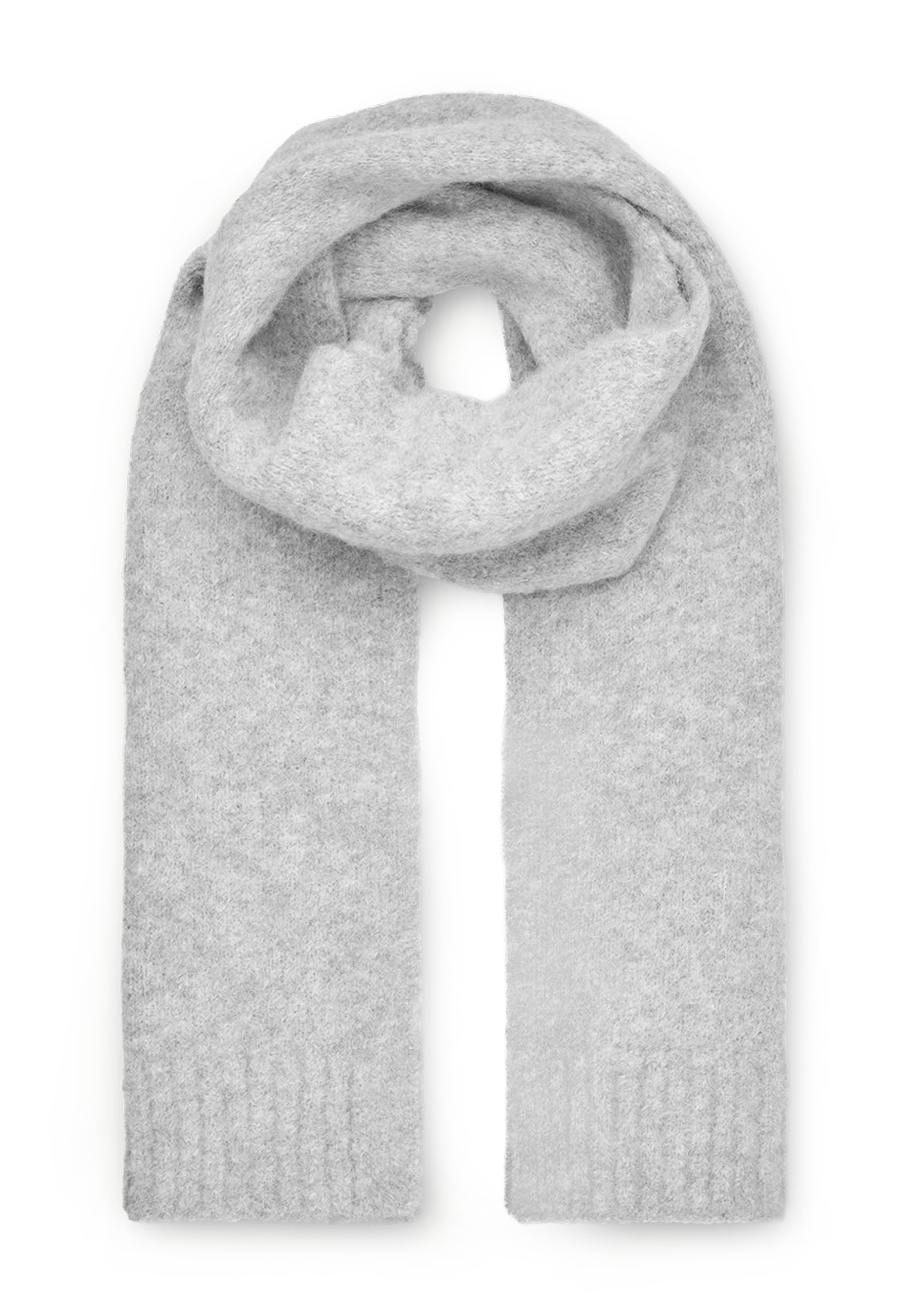 Sajeanne Alpaka Schal | Light Grey Melange