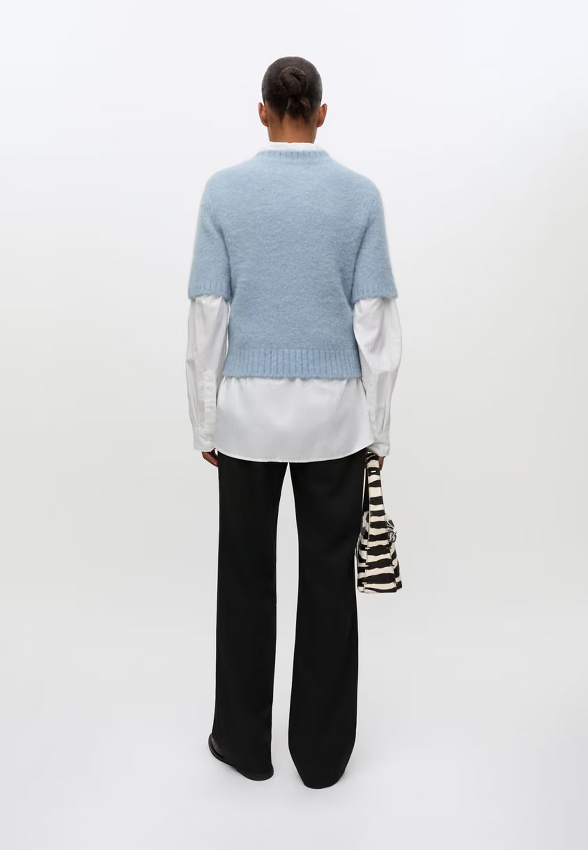 Sajeanne Alpaka T-Shirt Pullover | Dusty Blue