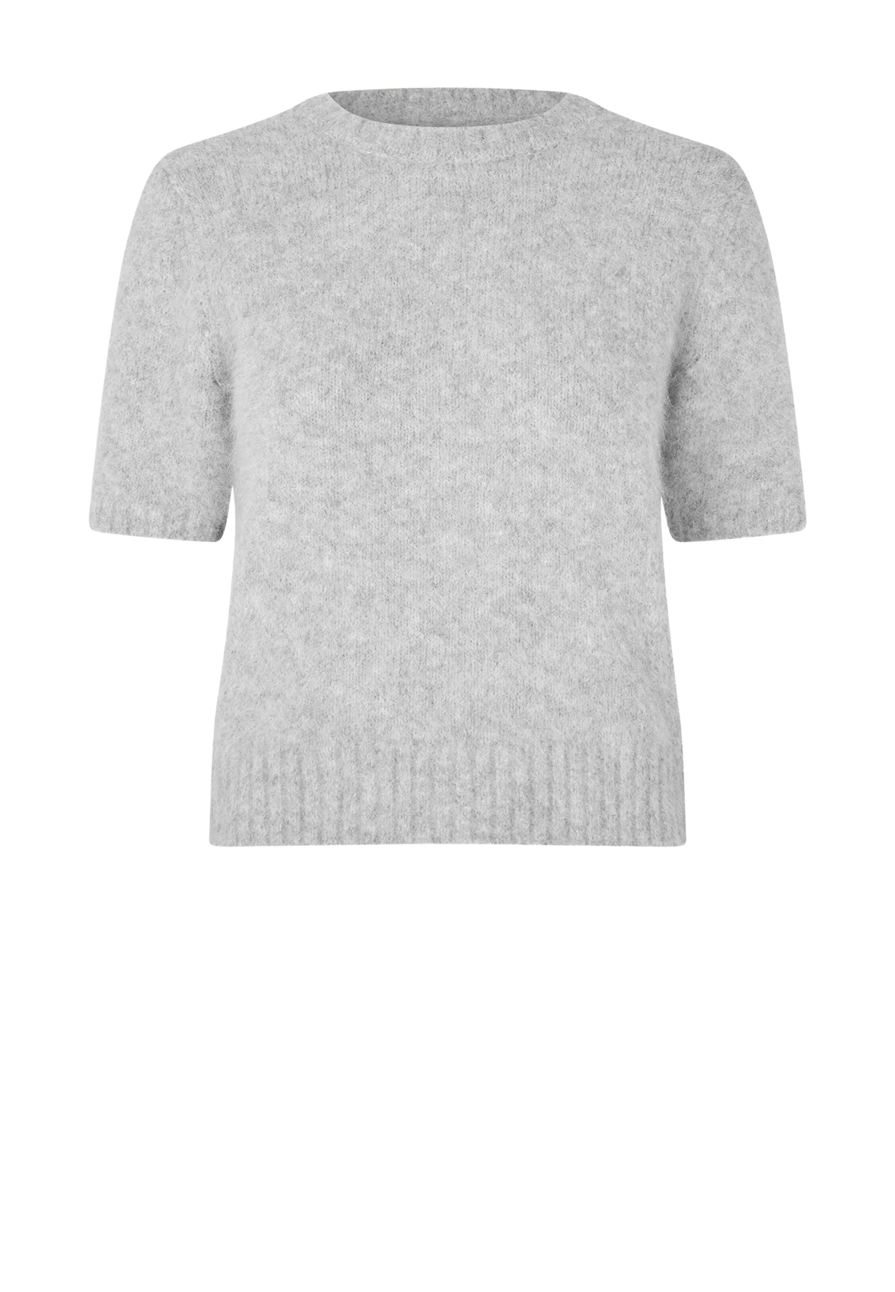 Sajeanne Alpaca T-shirt | Lysegrå Melange