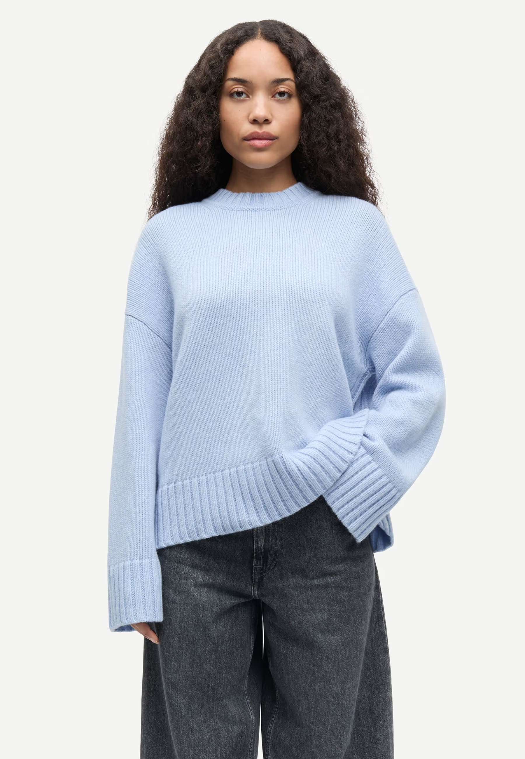 Sakeiku Oversized Pullover | Cashmere Blue