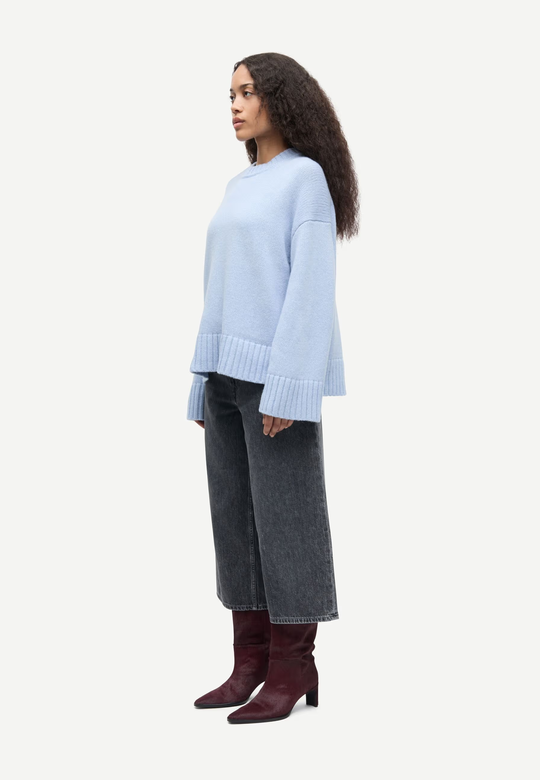 Sakeiku Oversized Pullover | Cashmere Blue